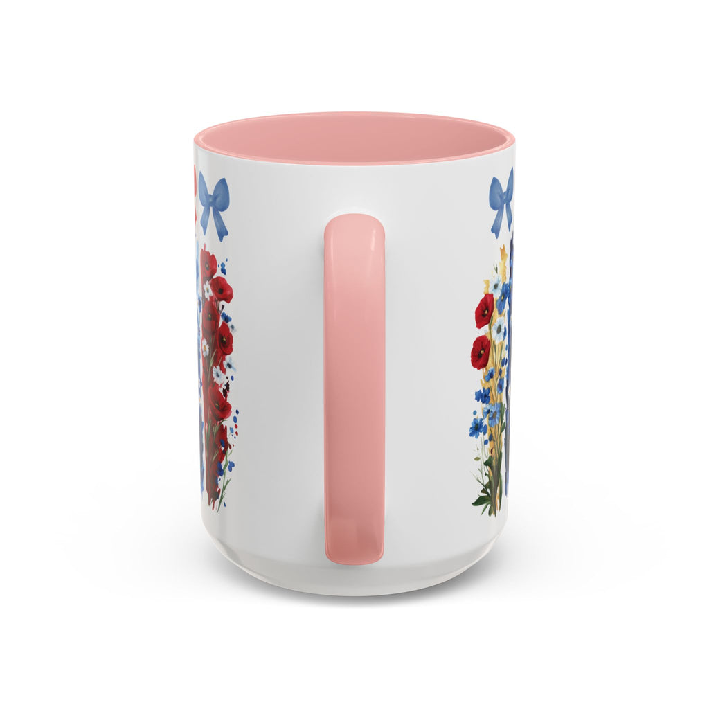 Brushstroke floral With Bows| Christian Mug with Bible Verse | Inspirational Gift for Christians | 11oz and 15oz Ceramic Coffee Mug Cozy Spring Mornings