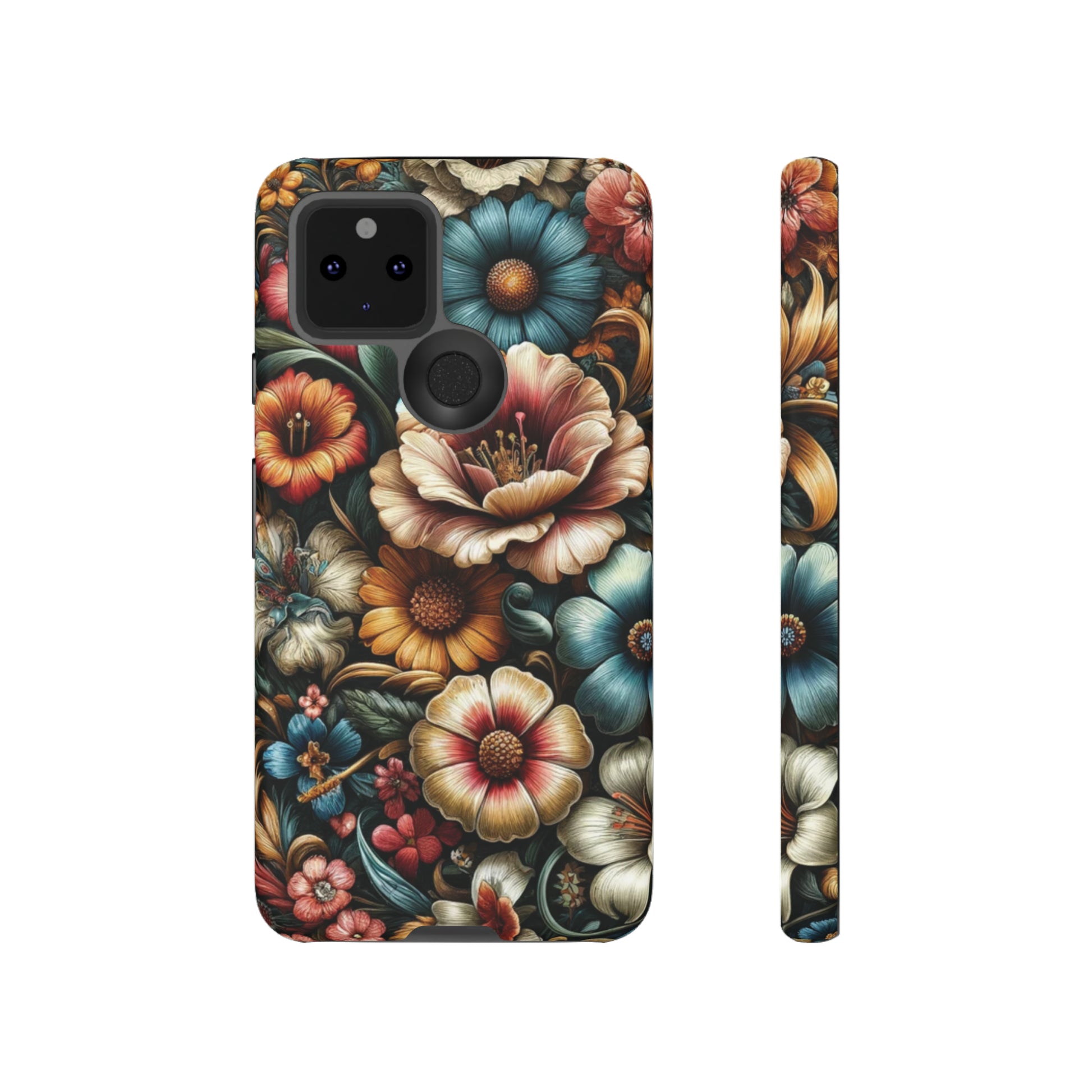 Pastel Floral Design Luxury Phone Tough Case Floral Elegant Durable Stylish for Modern Devices iPhone 15, Samsung iPhone Samsung Accessory Gift for Her.