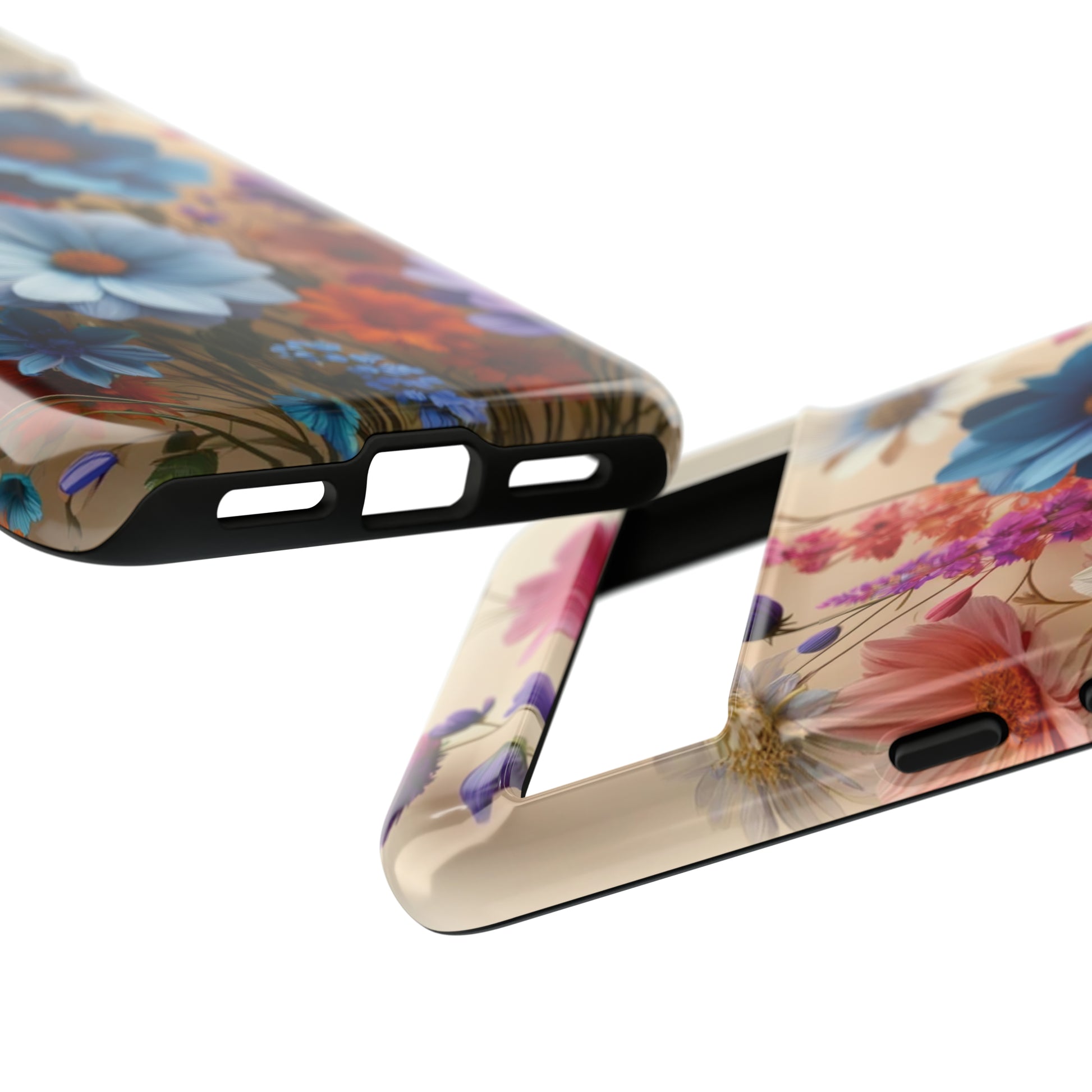 Best Phone Case Floral 3D Illusion Luxury Tough Case Floral Elegant Durable Stylish for Modern Devices iPhone 15, Samsung iPhone Samsung Accessory Gift for Her.