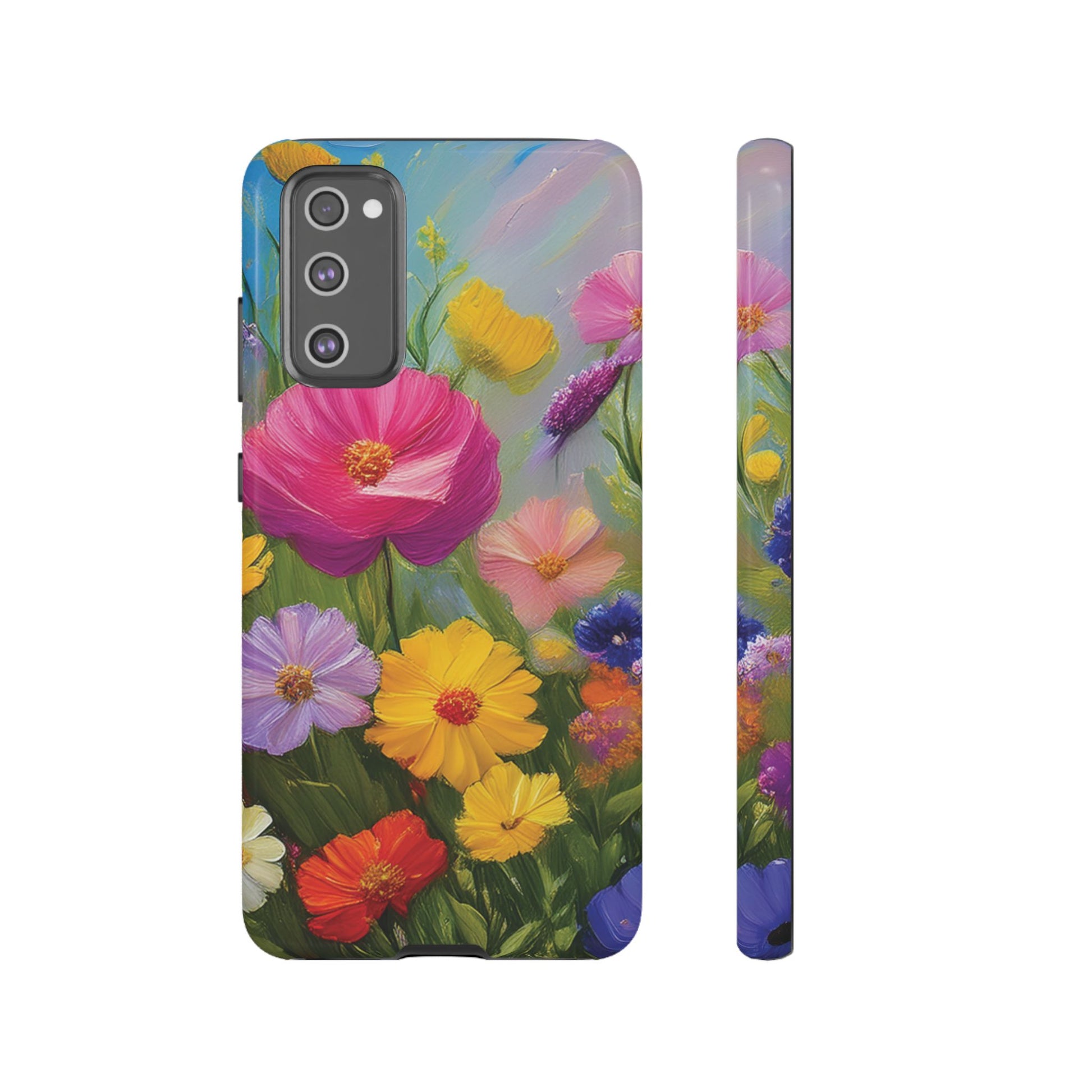 Vibrant Wildflower Painting Phone Case Hand-Painted Floral Art Design | Bright Nature-Inspired Cover | Perfect Gift for Flower Lovers iPhone & Galaxy