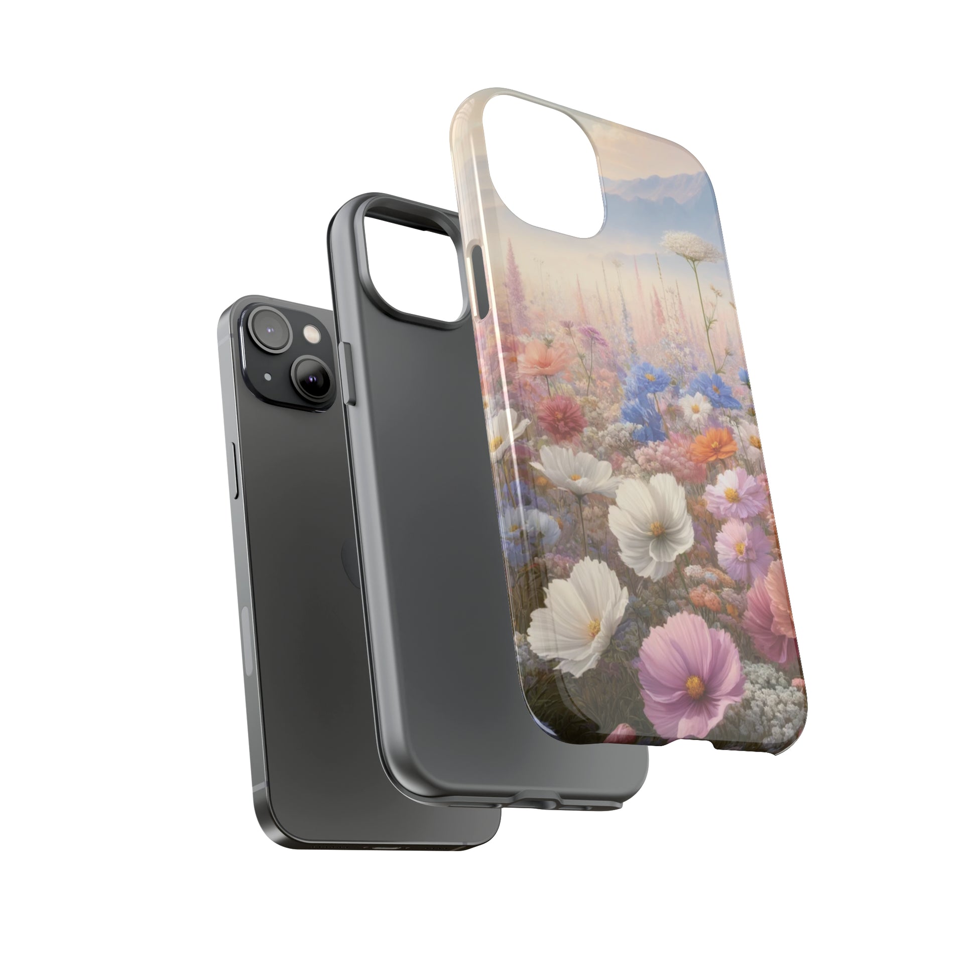 Phone Case Floral Boho Luxury Tough Case Floral Elegant Durable Stylish for Modern Devices iPhone 15, Samsung iPhone Samsung Accessory Gift for Her.