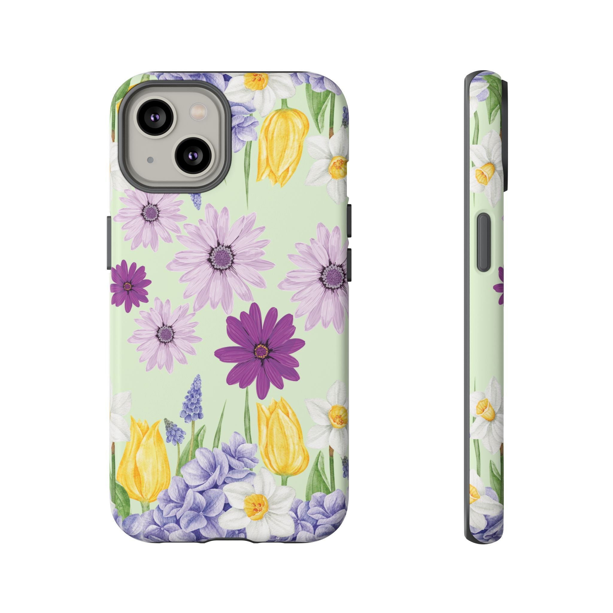 Lavender Yellow Flower Phone Case – Stylish Protective Cover for iPhone & Samsung, Botanical Design, Perfect Gift for Spring & Everyday Elegance