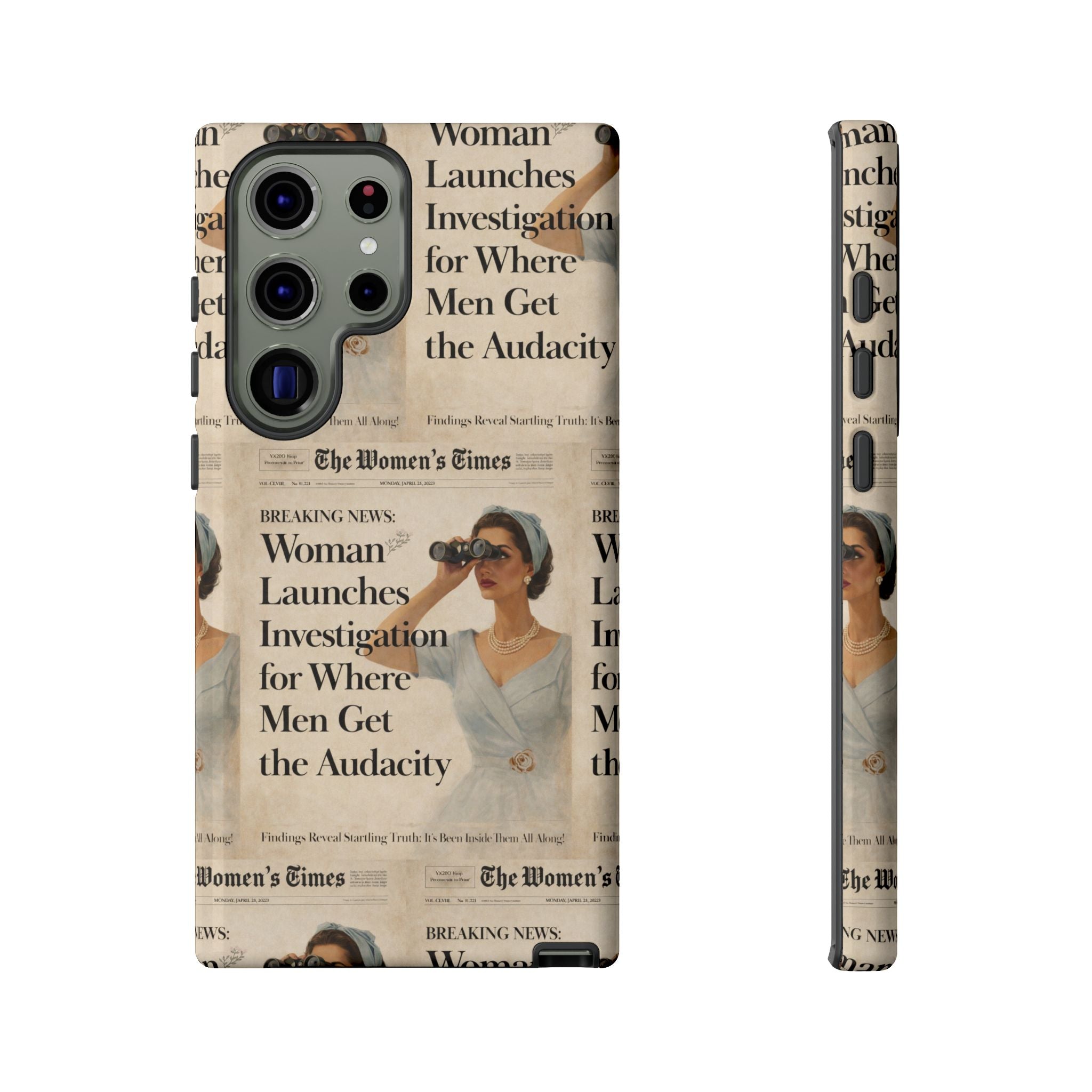 Funny Vintage Sarcastic Women Phone Case | Retro Sarcasm Text Design