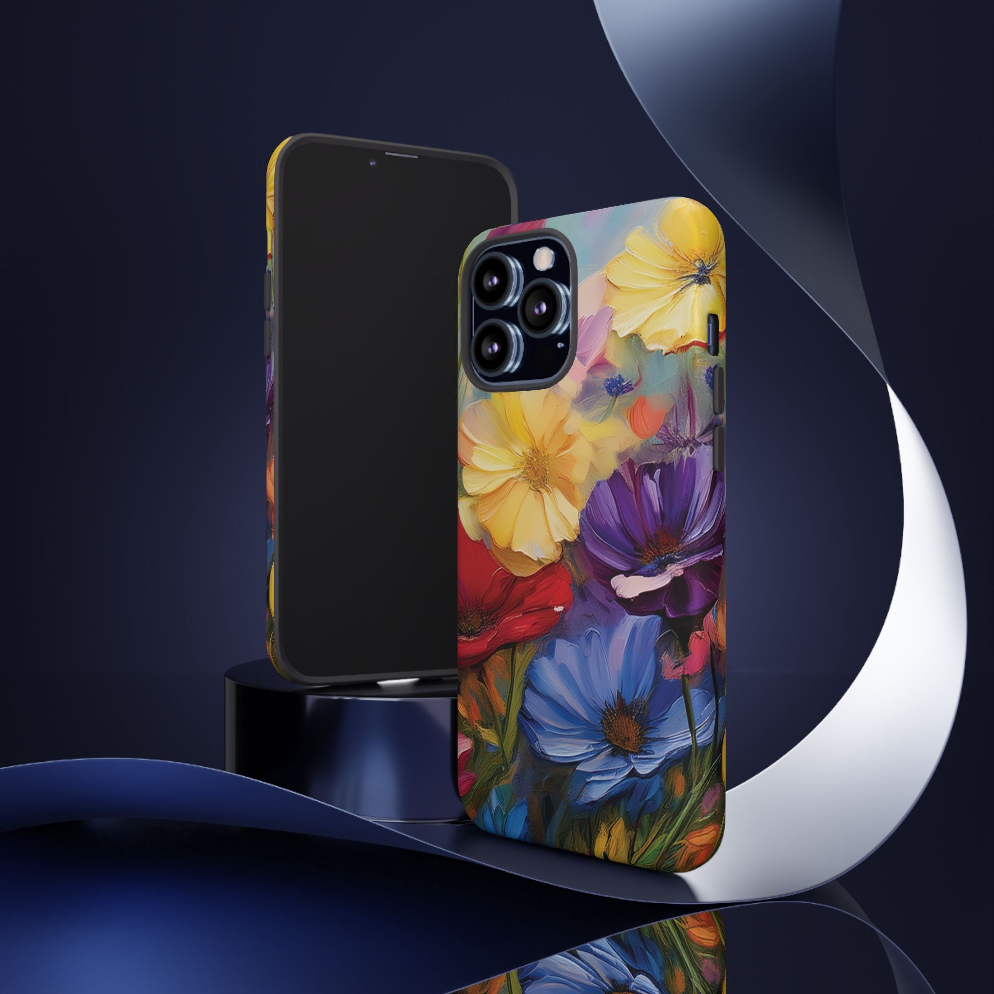 Bold Wildflower Phone Case Bright Hand-Painted Floral Art Vibrant Botanical Design for iPhone & Samsung | Trendy Nature Lover Gift Phone  Galaxy