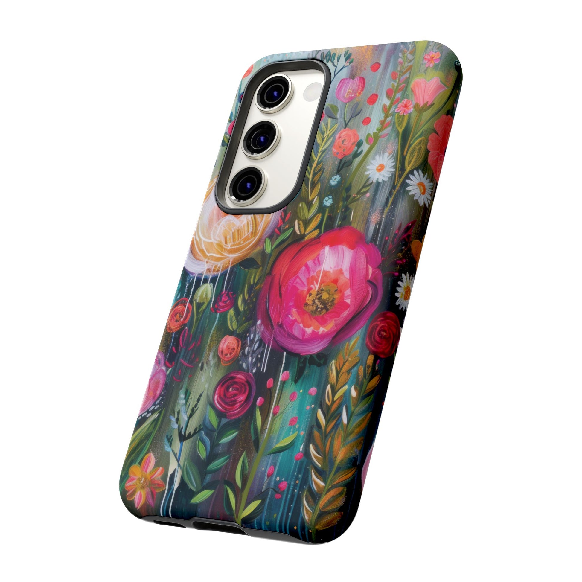 Watercolor Boho Floral Phone Case for iPhone 16 15 14 13 12  21 23 Samsung, and Pixel | Stylish Protective Cover Gift for Her Perfect for Floral Lover