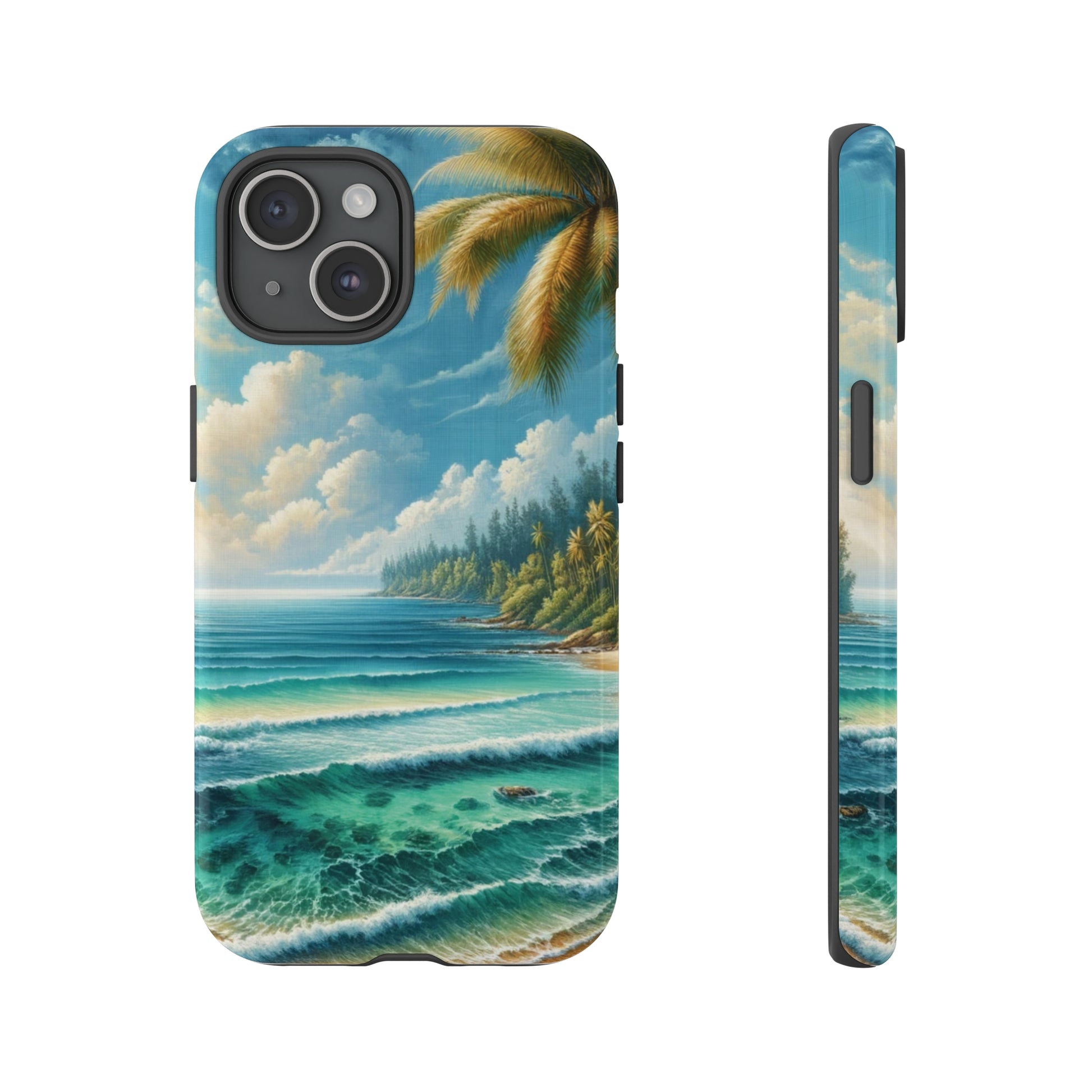 Coastal Serenity Ocean Beach View Protective Phone Case Gift for Her Phone 15, Samsung iPhone Samsung Gift for Her Case iPhone 15, Samsung iPhone Samsung Accessory Gift for Her.