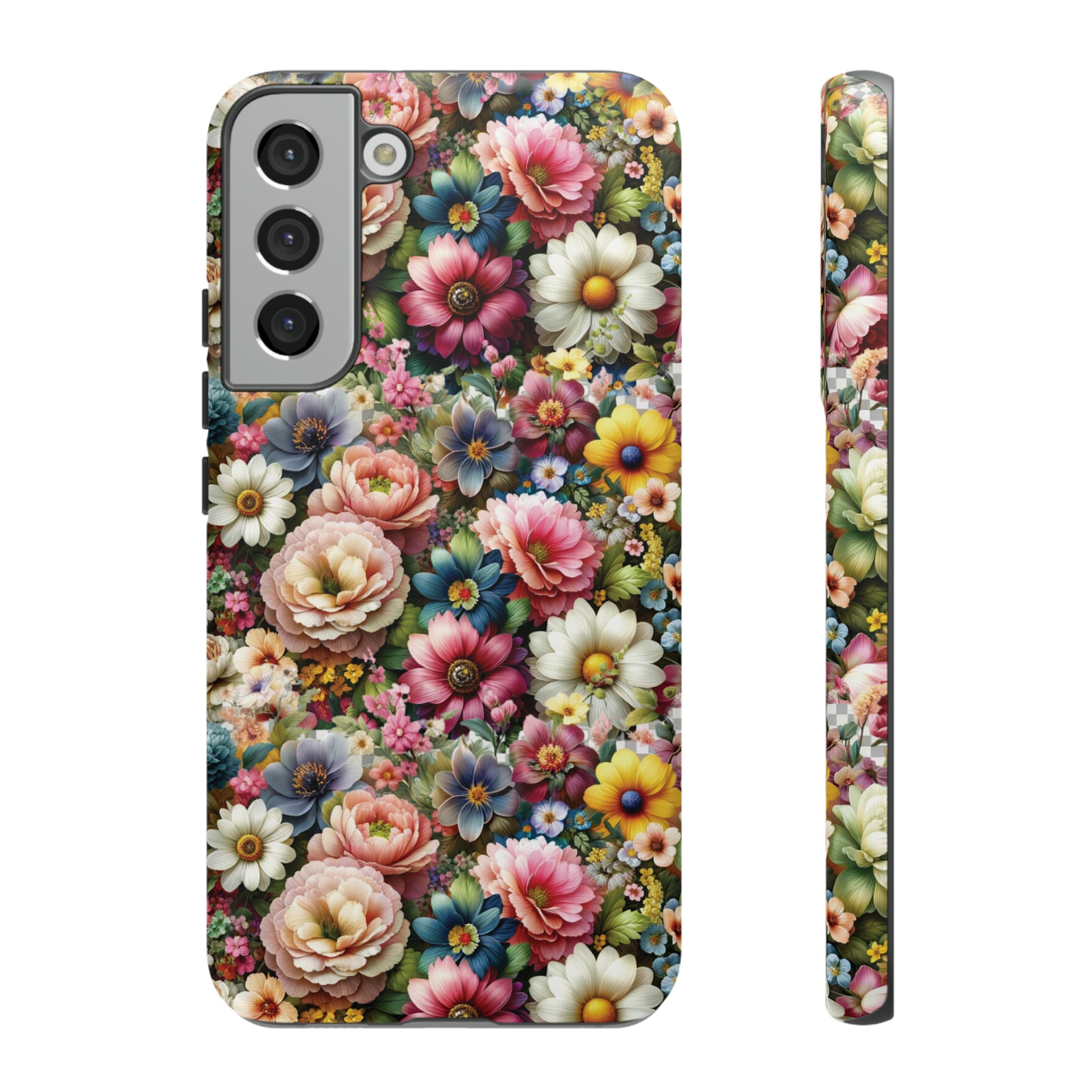 Floral Luxury Phone Tough Case Floral Elegant Durable Stylish for Modern Devices iPhone 15, Samsung iPhone Samsung Accessory Gift for Her.