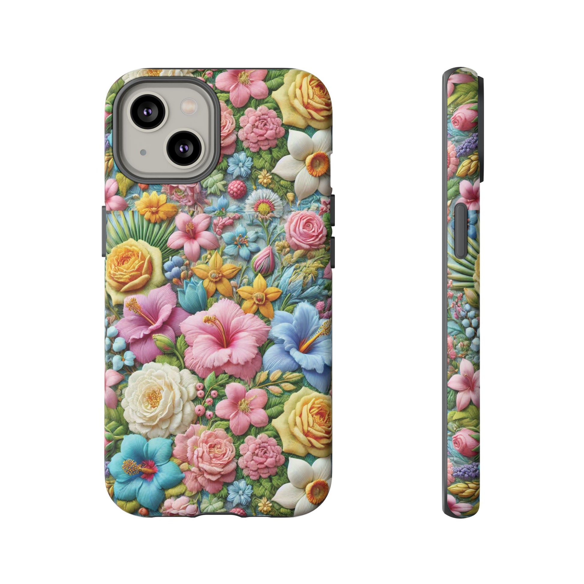 Elegant Pastel Flower Phone Case – Beautiful Floral Design, Durable Protection for Your Device, Stylish and Lightweight, Perfect Gift for Flower Lovers