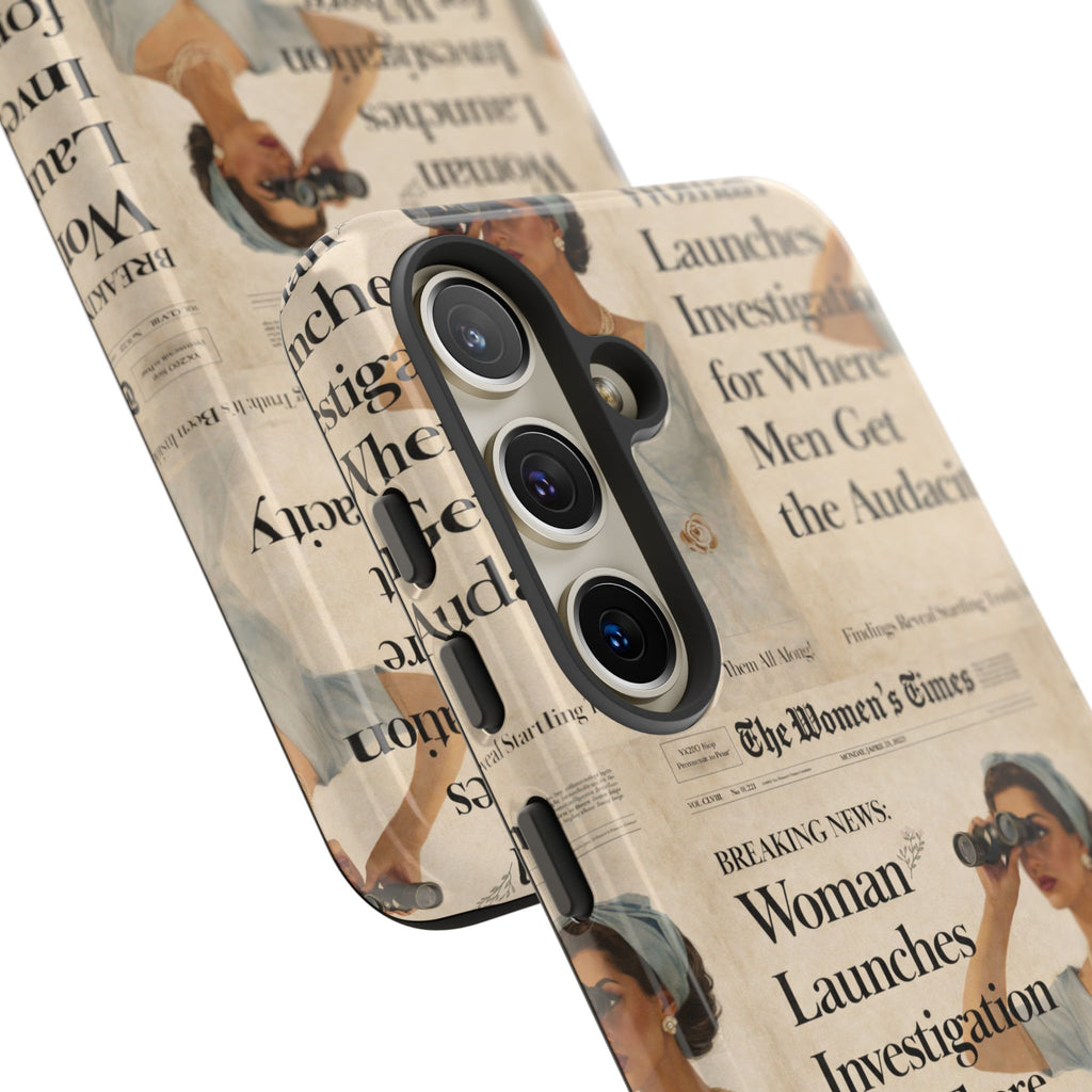 Funny Vintage Sarcastic Women Phone Case | Retro Sarcasm Text Design