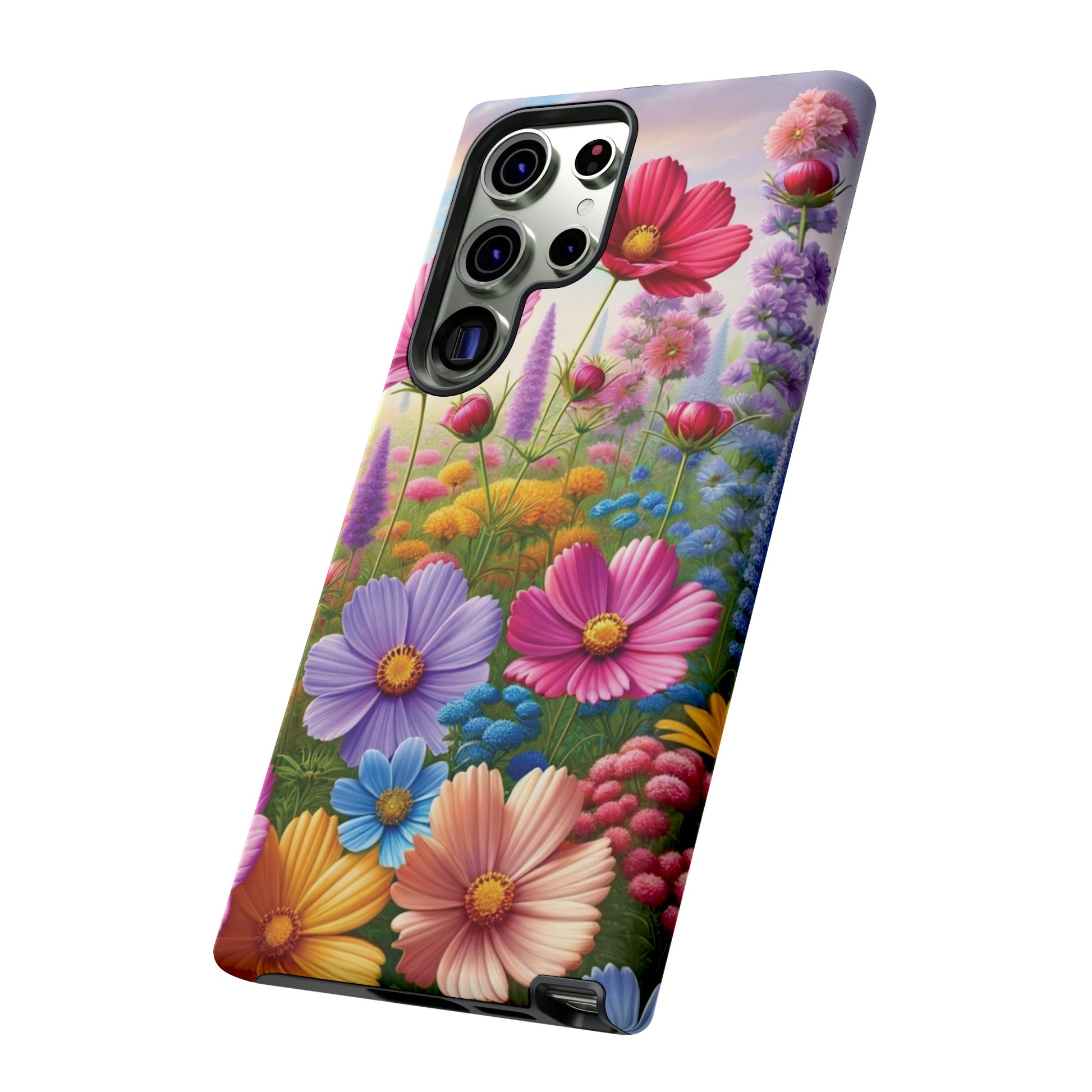 Bright Floral Phone Case Durable for iPhone Samsung Gift iPhone 15, 14, 13 Samsung Pixel Gift for Mom Accessory Gift for Her
