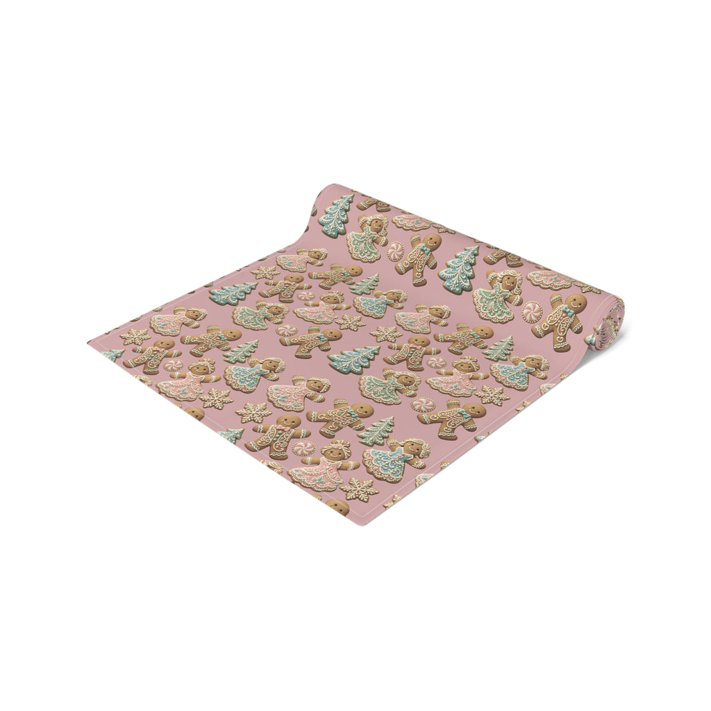 Gingerbread Cookies Holiday Table Runner