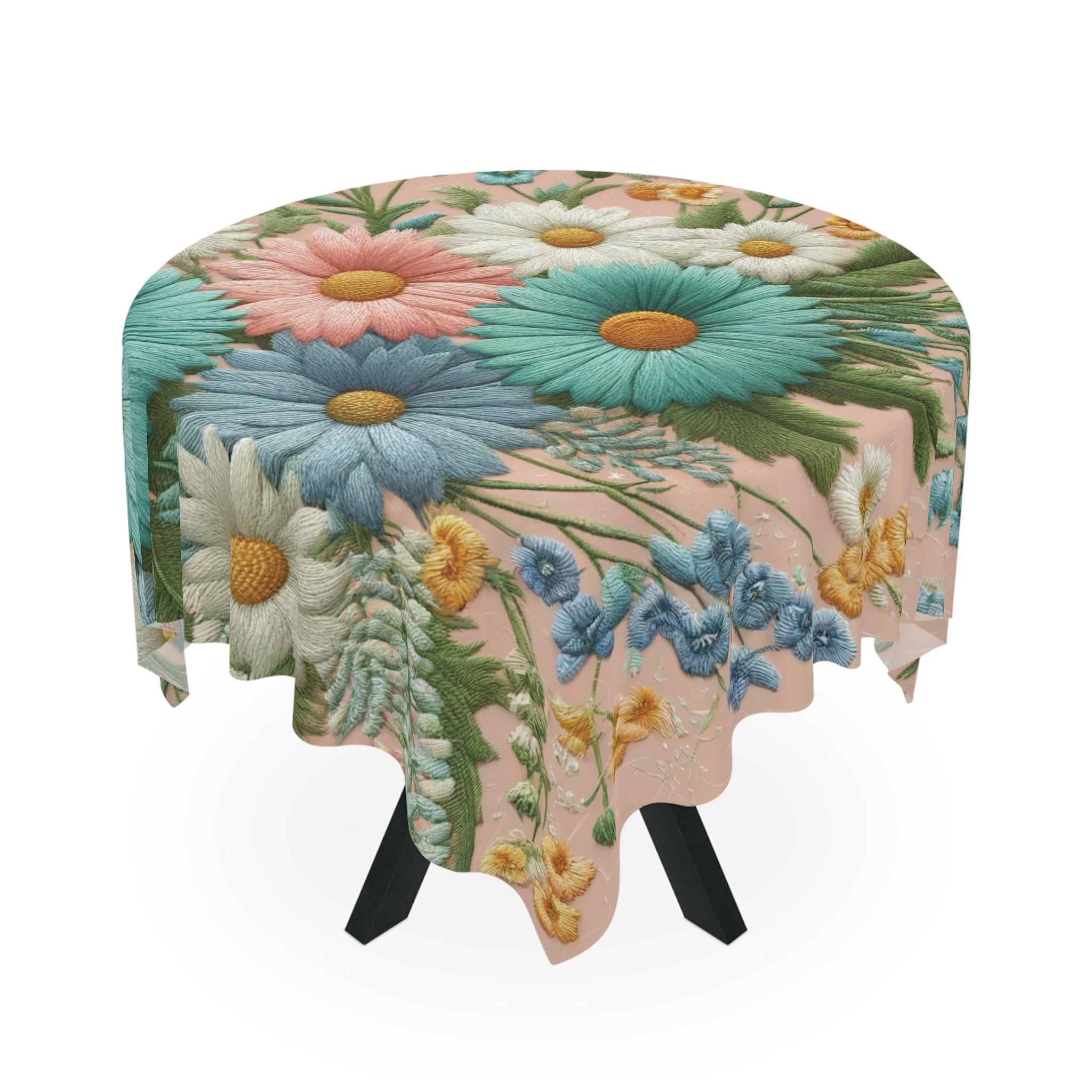 Best Elegant Pastel Floral Tablecloth100% Polyester, Perfect for Dining, Parties, Showers and Home Décor Birthdays all Events and Occasions - MRSBYVALLE