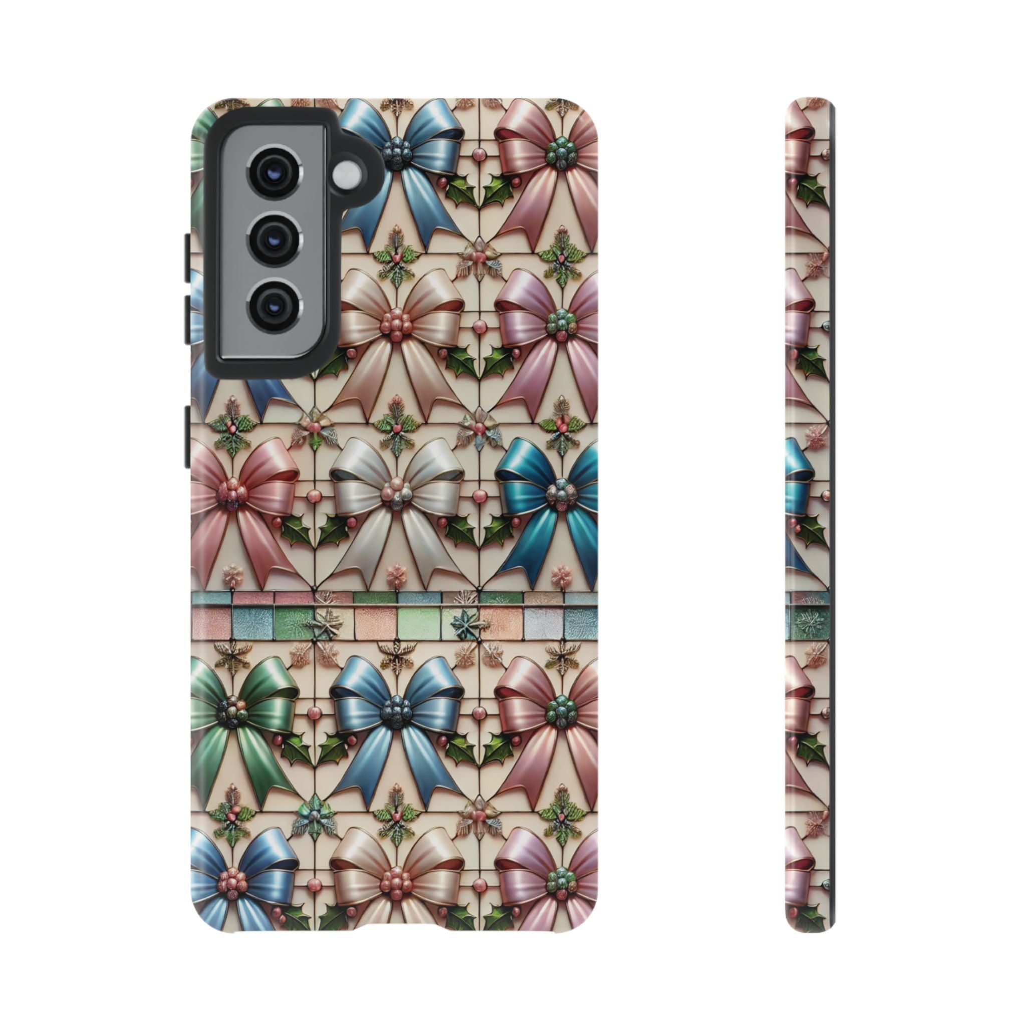 Coquette Bows Pastel Phone Case for iPhone 17 ,  15 14 13 12  21 23 Samsung, and Pixel | Stylish Protective Cover Gift for Her Perfect for Floral Lover