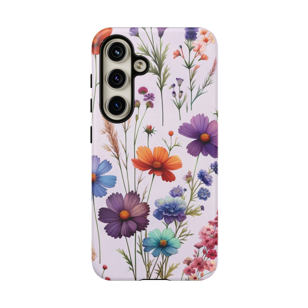 Lavender Wildflowers Protective Phone Case Gift for Her Phone 15, Samsung iPhone Samsung Gift for Her Case iPhone 15, Samsung iPhone Samsung Accessory Gift for Her.