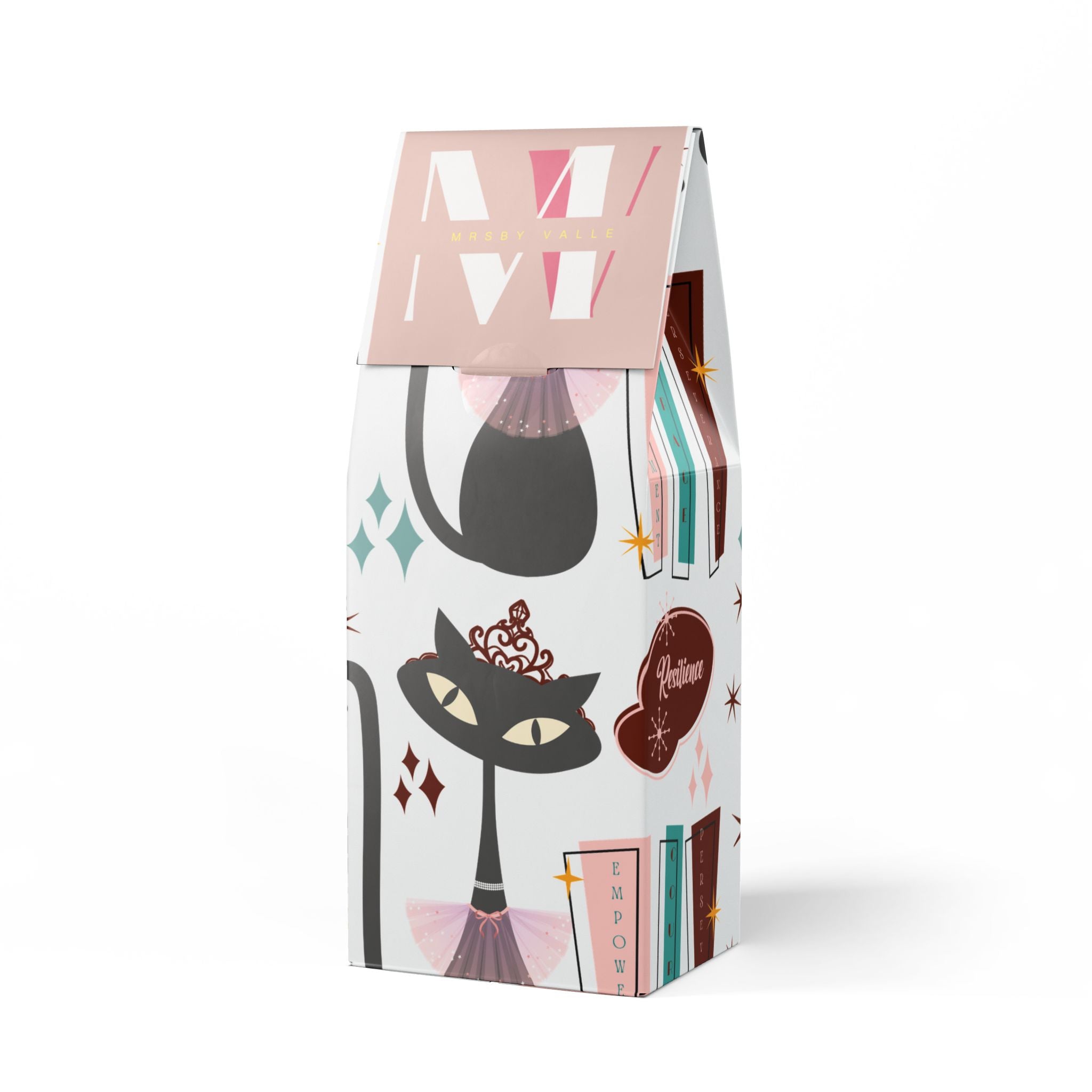 Atomic Kitty Coffee Blend Mid-Century Modern 12oz Medium-Dark Roast | Rich & Smooth Flavor | Available in Ground & Whole Bean for the Perfect Brew Winter Mornings Holiday Unique Gifts, for Coffee Lover - MRSBYVALLE