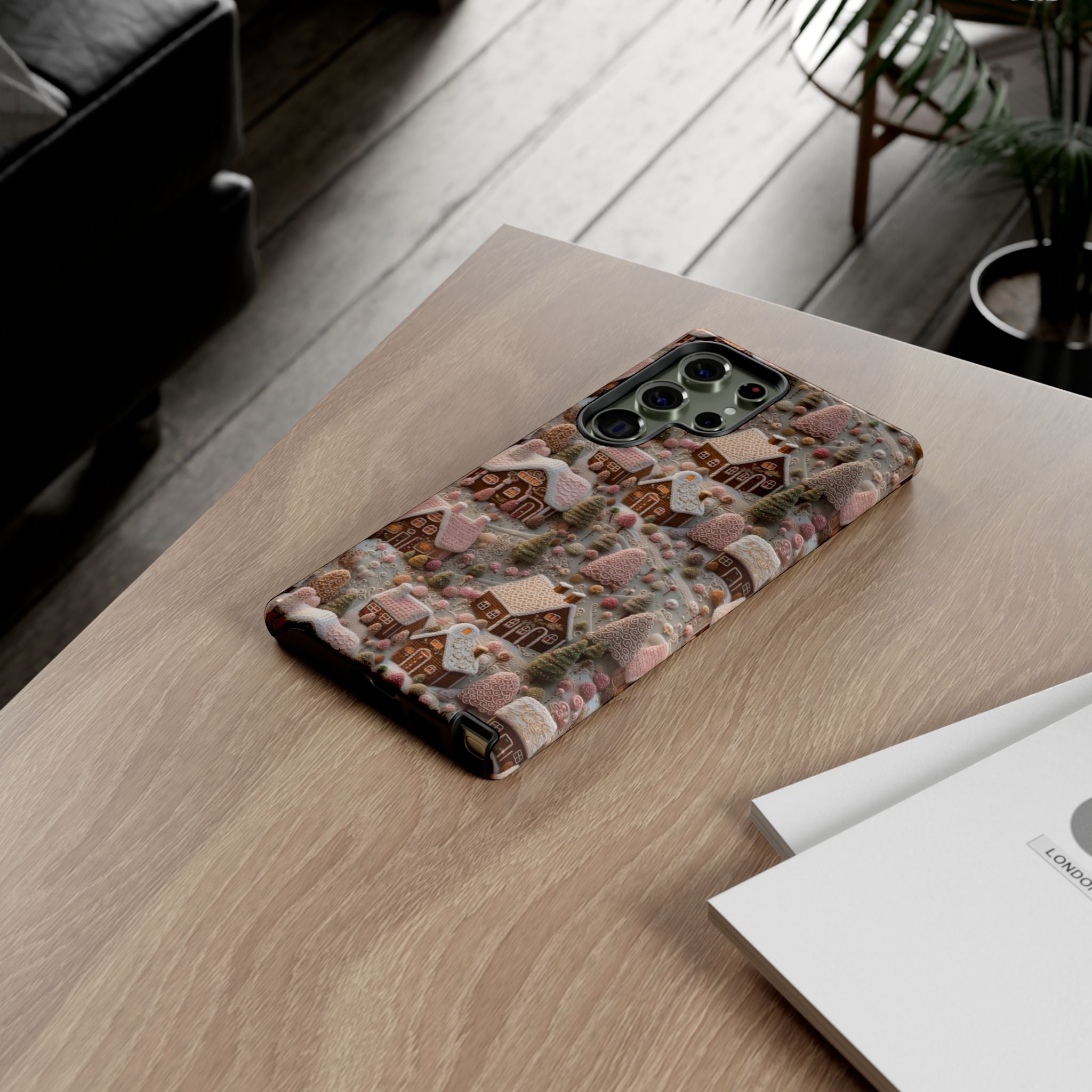 Gingerbread House 3D Phone Case Durable for iPhone Samsung Gift iPhone 15, 14, 13 Samsung Pixel Gift for Mom Accessory Gift for Her