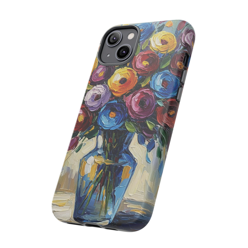 Floral Luxury Oil Painting Illusion Tough Case — Floral Art Phone Case for Art Lovers