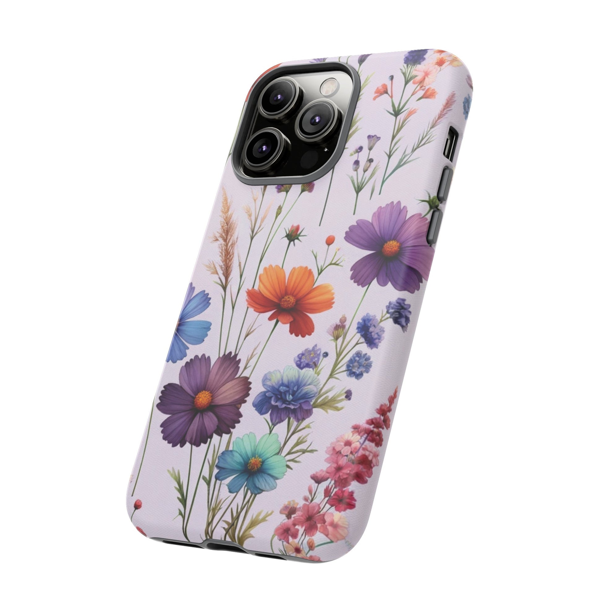 Lavender Wildflowers Protective Phone Case Gift for Her Phone 15, Samsung iPhone Samsung Gift for Her Case iPhone 15, Samsung iPhone Samsung Accessory Gift for Her.