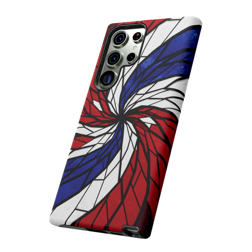 Patriotic Red White & Blue Phone Case – USA Flag Design, Independence Day Gift, Protective Cover for iPhone, Samsung, Pixel