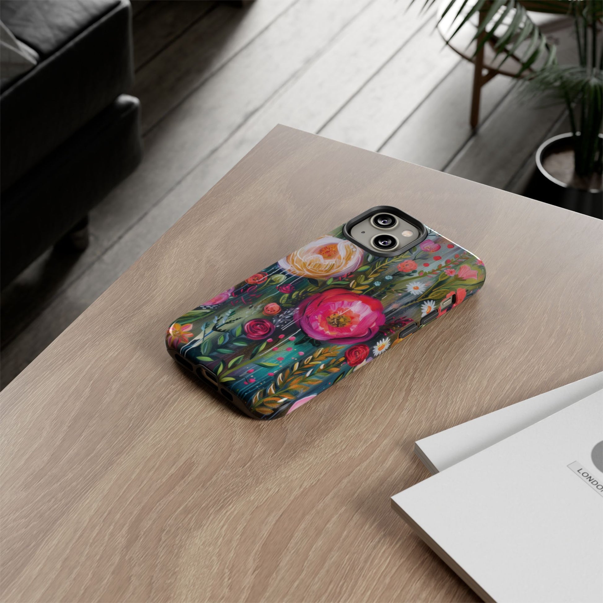 Watercolor Boho Floral Phone Case for iPhone 16 15 14 13 12  21 23 Samsung, and Pixel | Stylish Protective Cover Gift for Her Perfect for Floral Lover - MRSBYVALLE