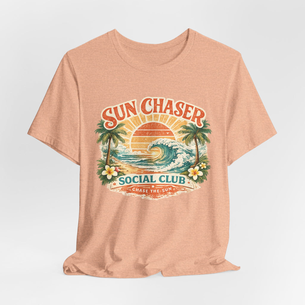 Sun Chaser T-Shirt — Retro Sunrise Graphic Tee Gift Fun