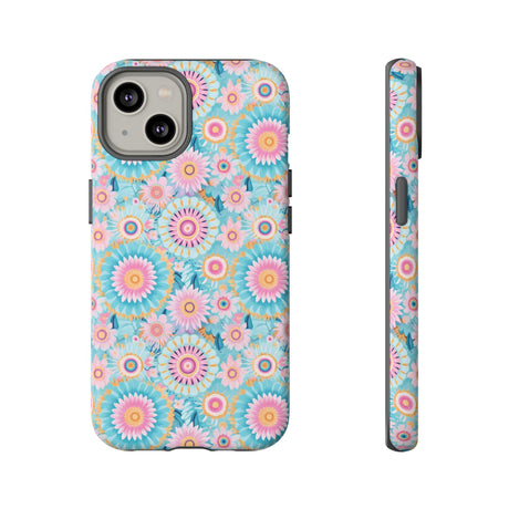 Boho Modern Watercolor Abstract Phone Case Compatible with iPhone, Samsung & More - Stylish, Durable Protection with Vibrant Artistic Design Perfect Gift for Her