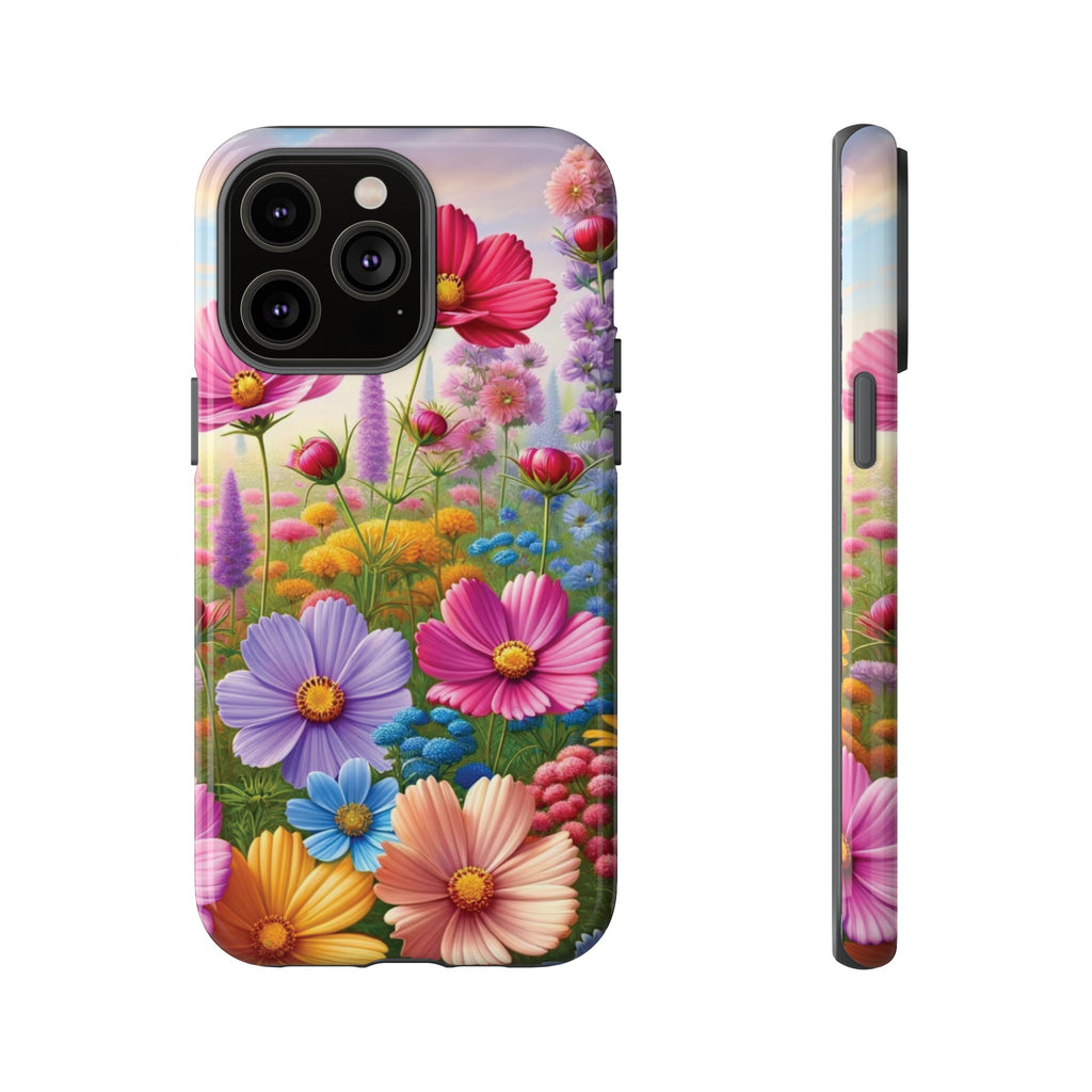 Bright Floral Phone Case Durable for iPhone Samsung Gift iPhone 15, 14, 13 Samsung Pixel Gift for Mom Accessory Gift for Her