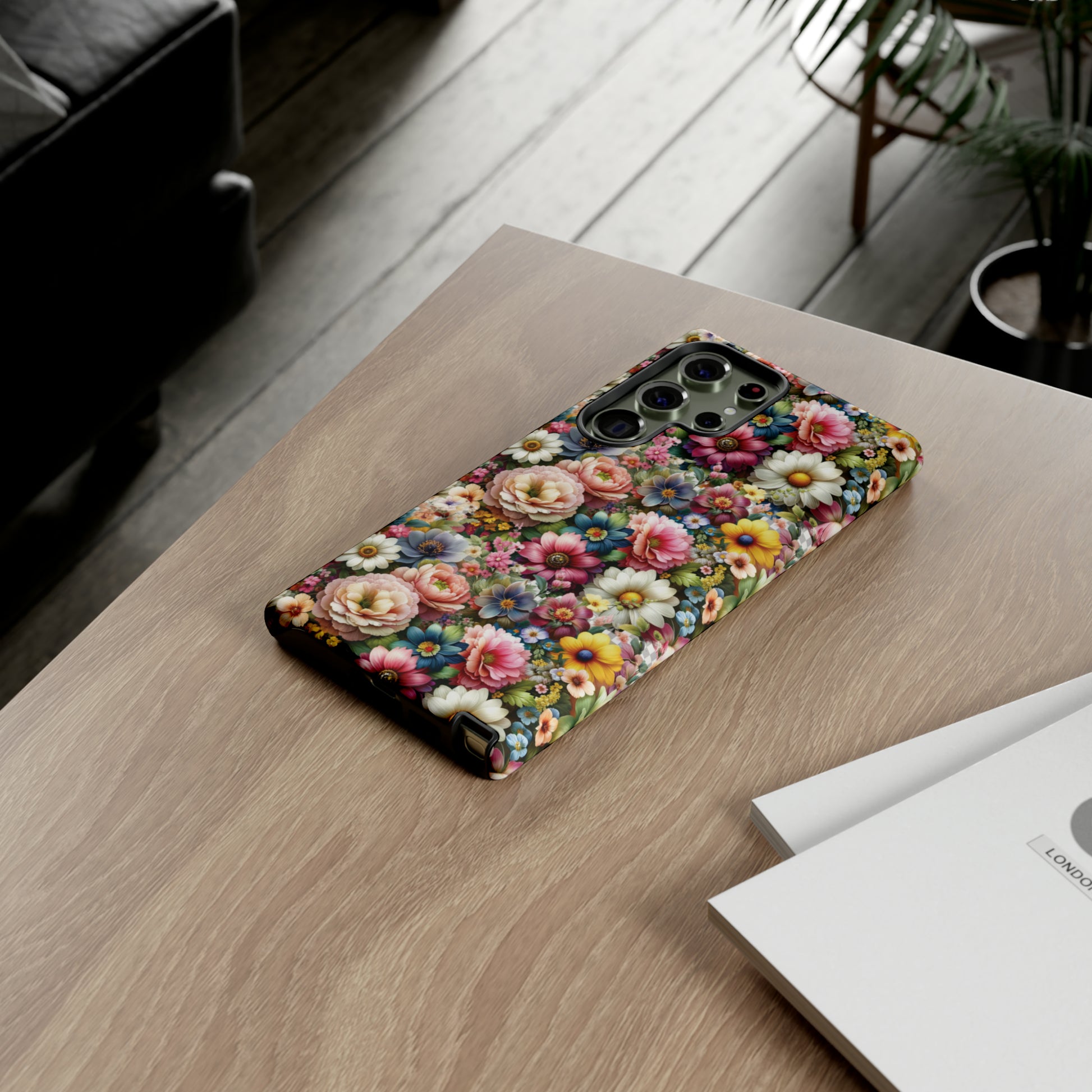 Floral Luxury Phone Tough Case Floral Elegant Durable Stylish for Modern Devices iPhone 15, Samsung iPhone Samsung Accessory Gift for Her.