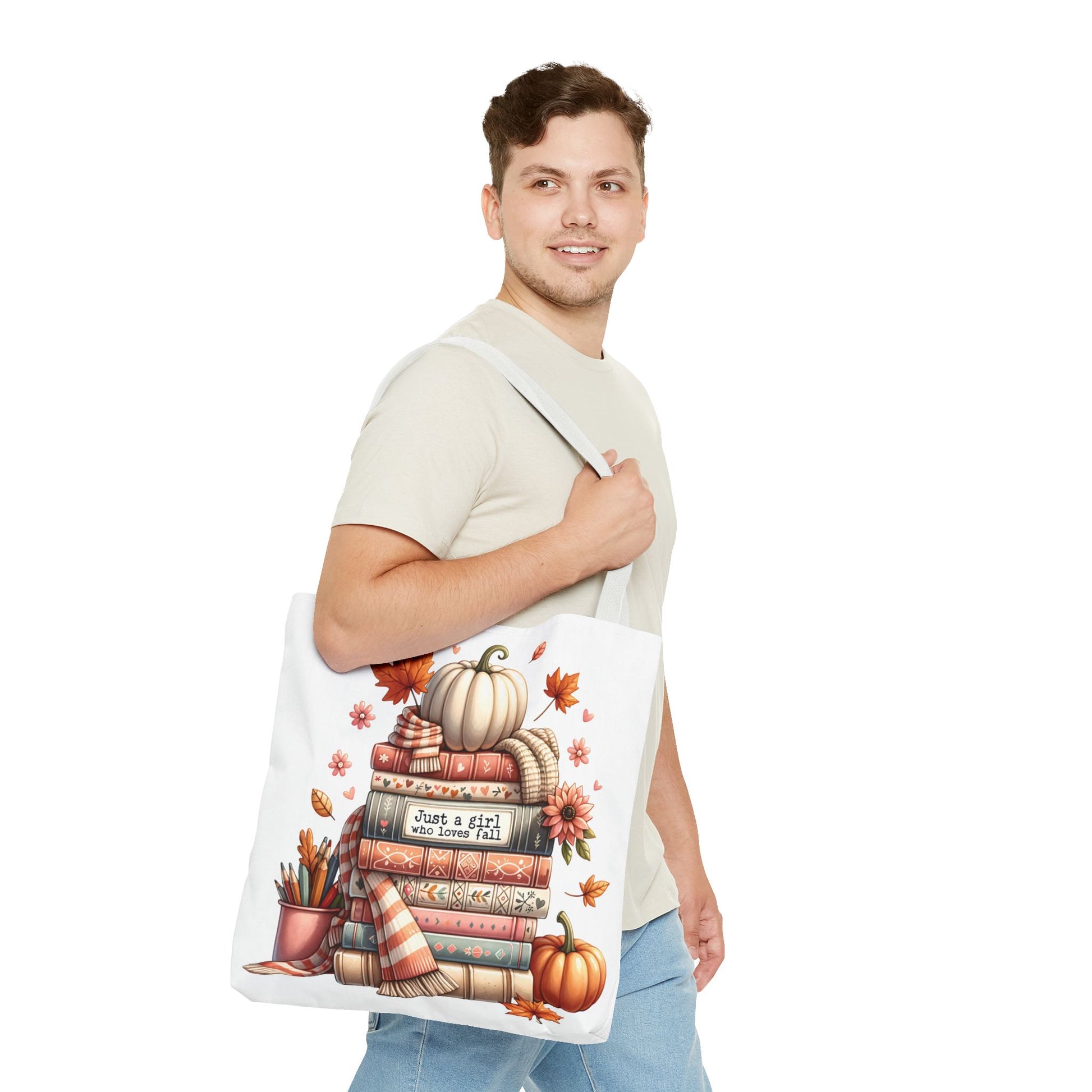 Fall Books Tote Bag - Autumn Accessory for Book Lovers - MRSBYVALLE