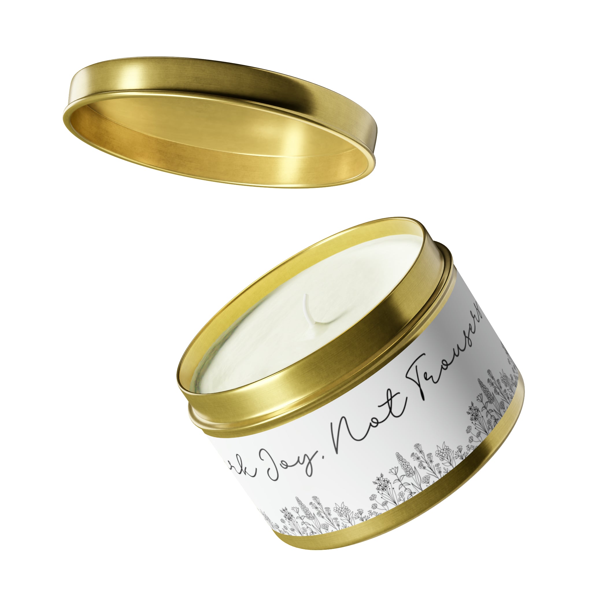 New House Bloom & Glow Elegant Floral Aromas in 4oz/8oz Tin Candles Essence of Nature Collection Unveil Serenity Romance with Exquisite Botanical Scents. Pure Harmony & Grace..