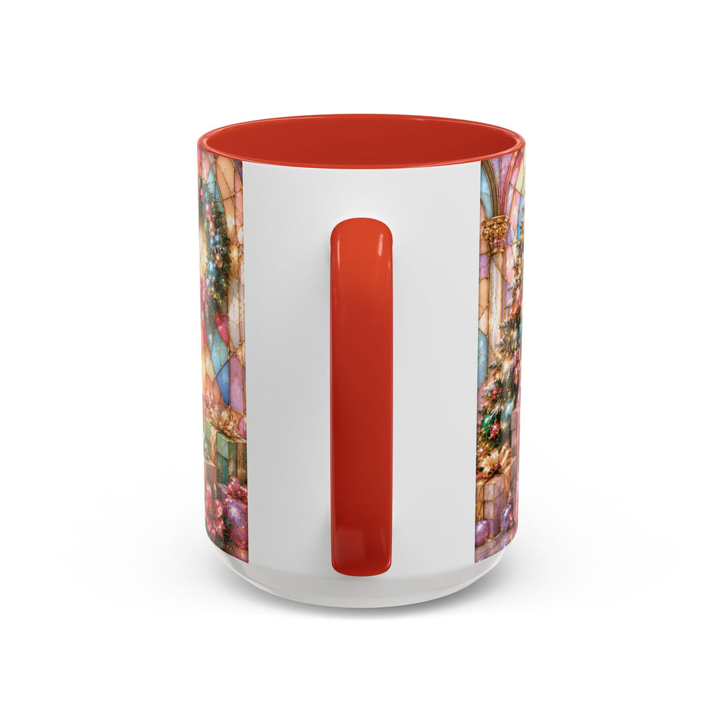 Nutcracker Christmas Coffee Mug – Festive Stained-Glass Holiday Accent Cup (11/15oz) Gift for Her