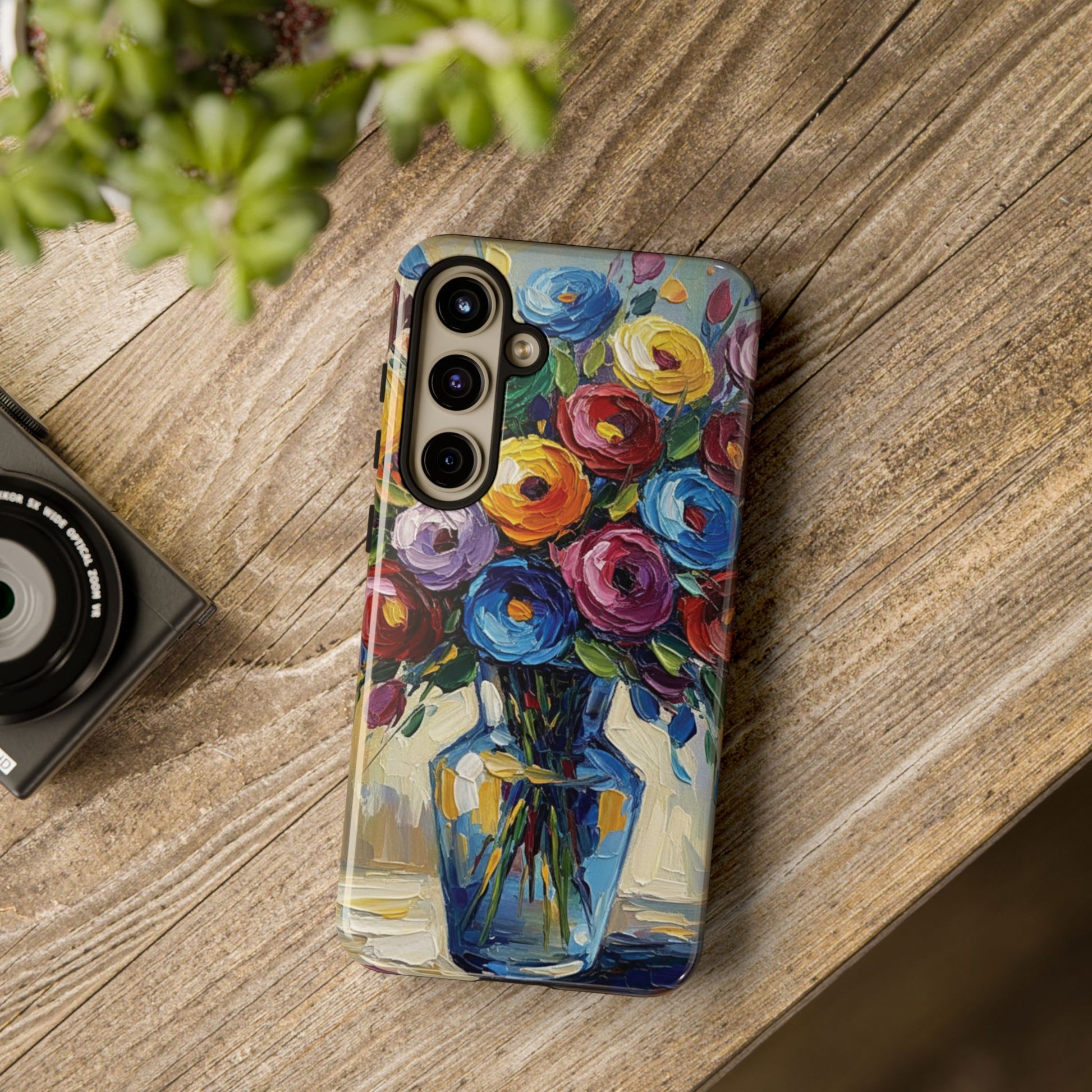 Floral Luxury Oil Painting Illusion Tough Case — Floral Art Phone Case for Art Lovers
