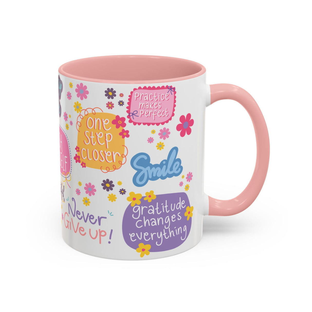 Good Vibes Only Coffee Mug 11 & 15 oz Ceramic Inspirational Cup, Positive Affirmation Gift for Mom, Teacher & Coworker | Morning Motivation Mother's Day, or Cozy Spring Mornings