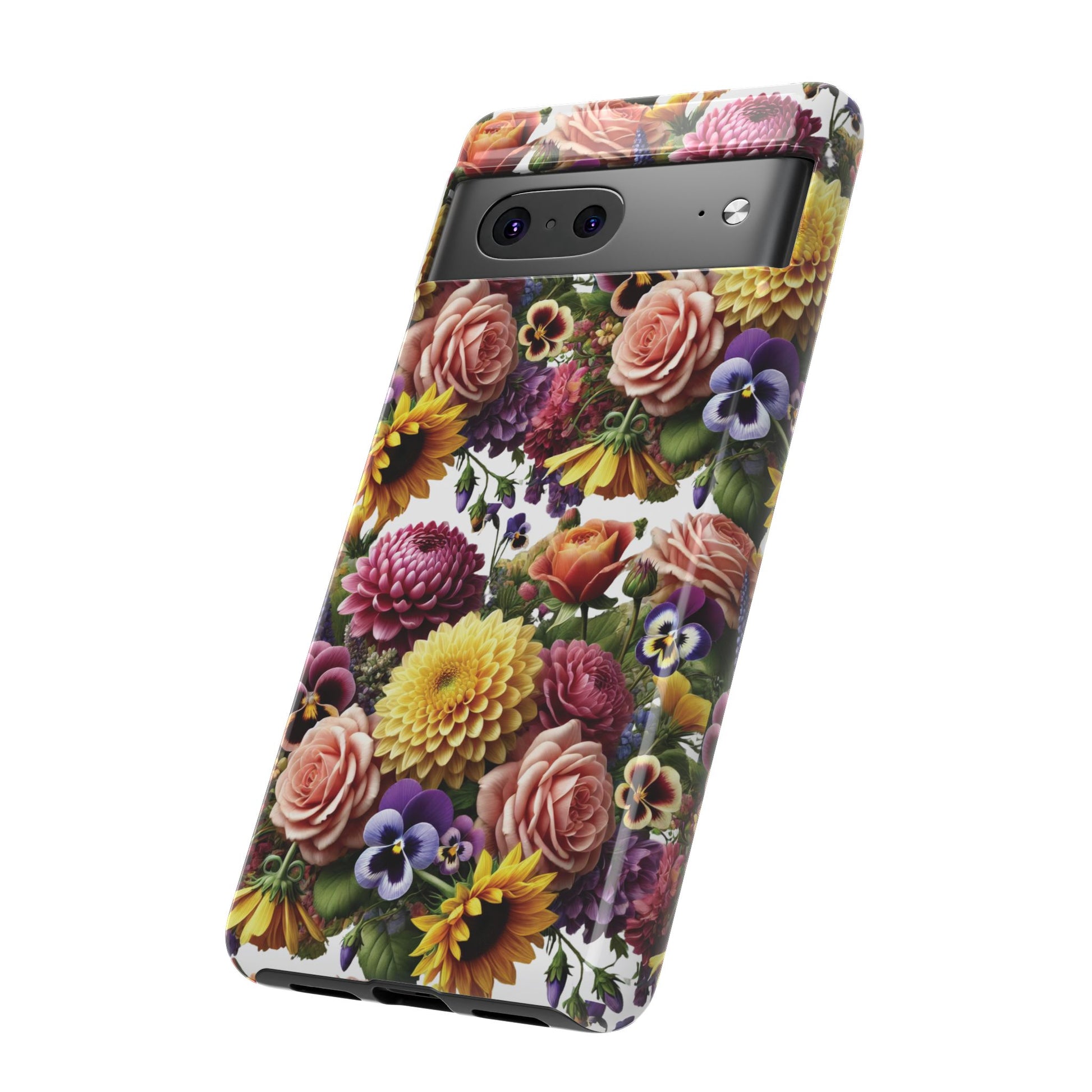 Floral Fall Phone Case for iPhone 16 15 14 13 12  21 23 Samsung, and Pixel | Stylish Protective Cover Gift for Her Perfect for Floral Lover