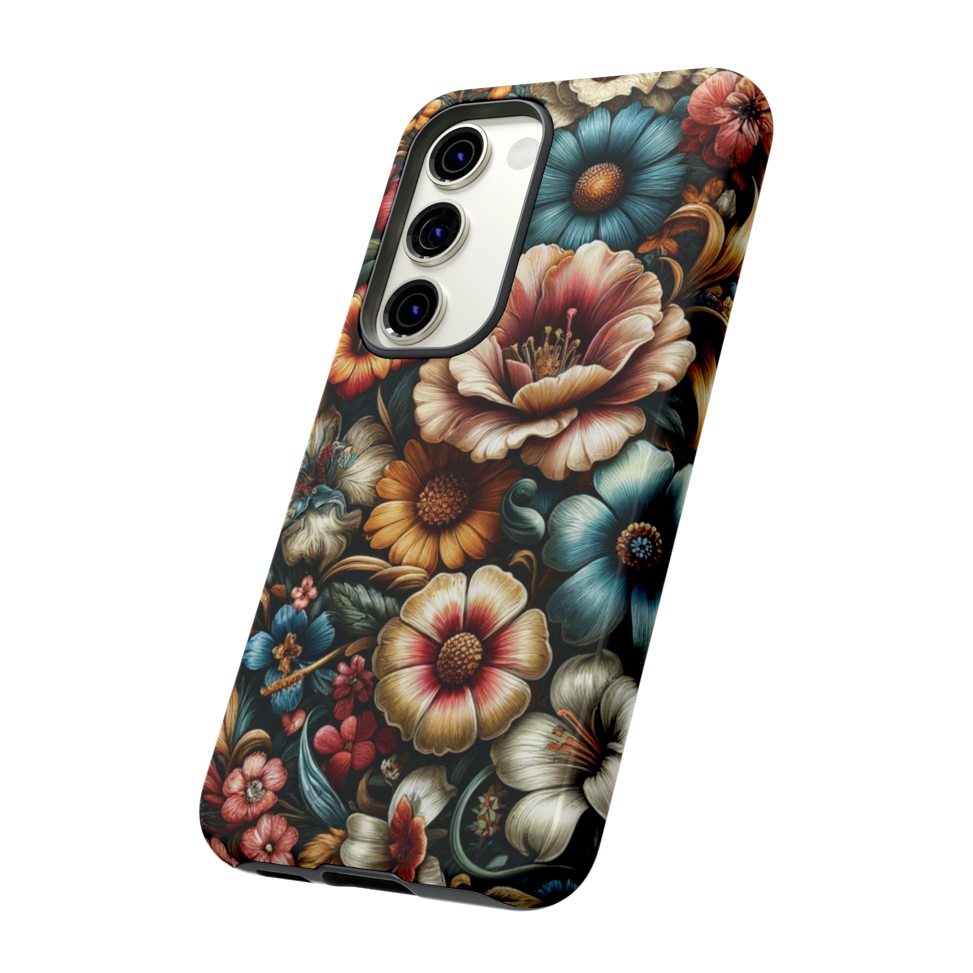 Pastel Floral Design Luxury Phone Tough Case Floral Elegant Durable Stylish for Modern Devices iPhone 15, Samsung iPhone Samsung Accessory Gift for Her.