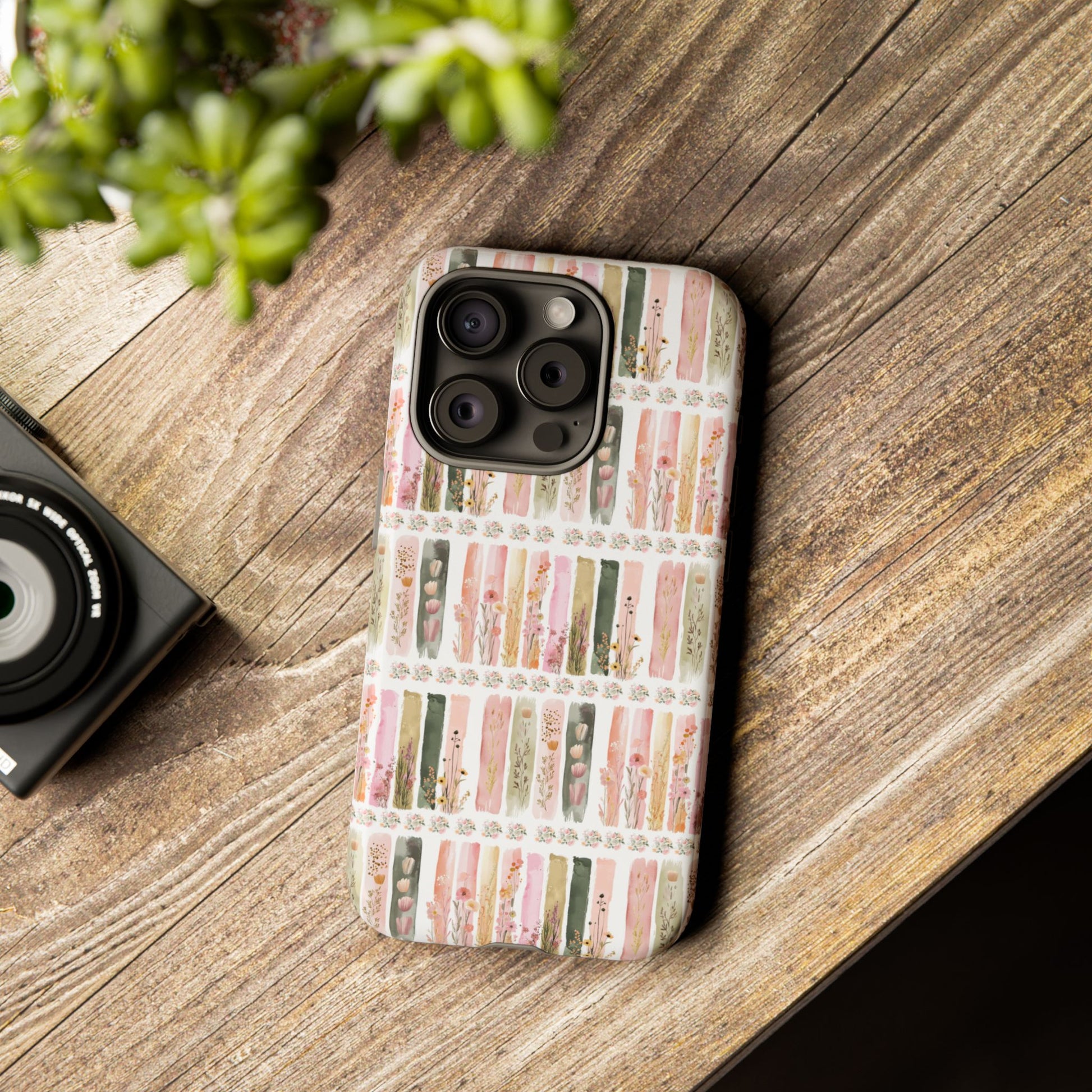 Pastel Brushstroke Floral Phone Case Soft Illusion Flower Design, Aesthetic Protective Cover, Feminine Style, Cute Gift for Her, Fits Most Models