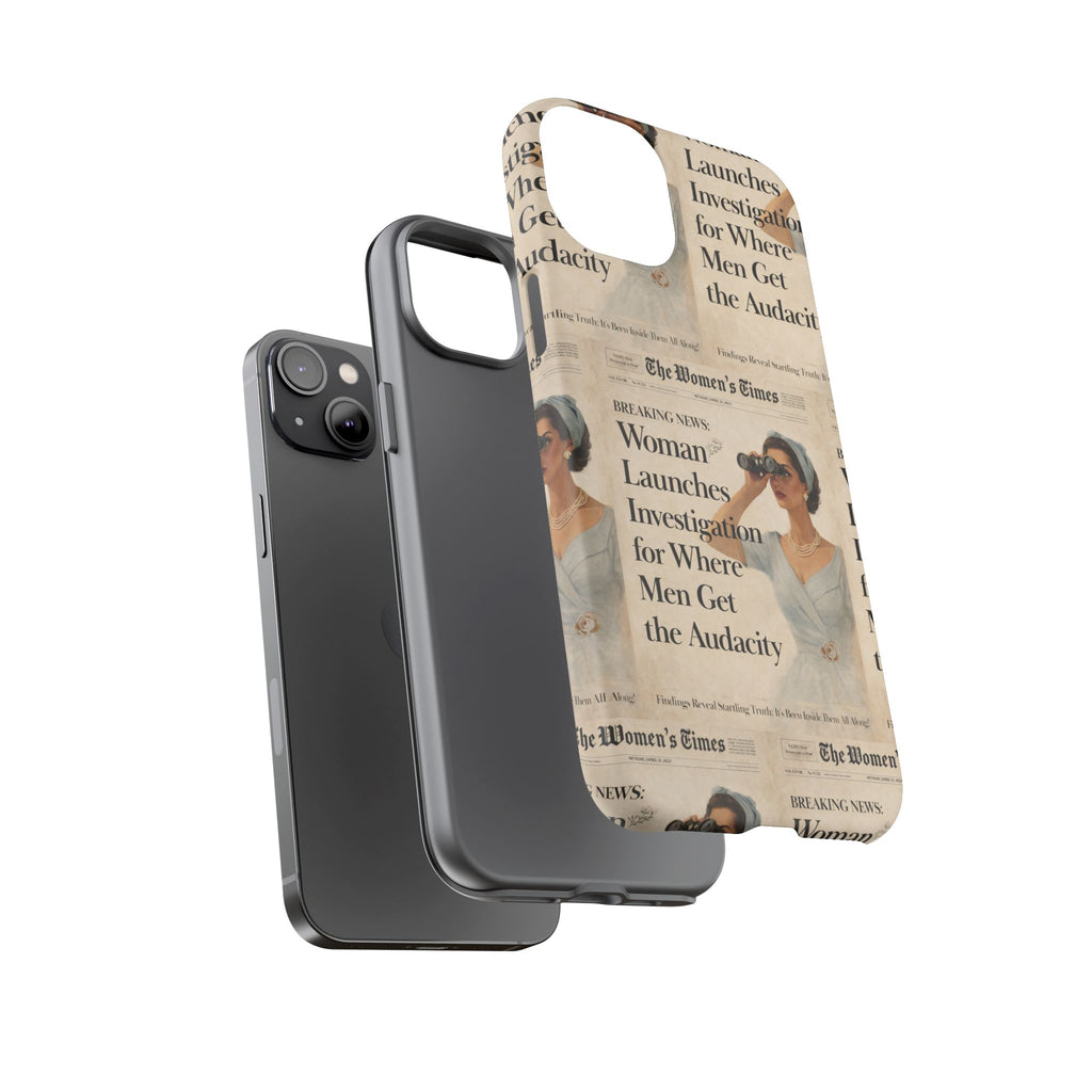 Funny Vintage Sarcastic Women Phone Case | Retro Sarcasm Text Design