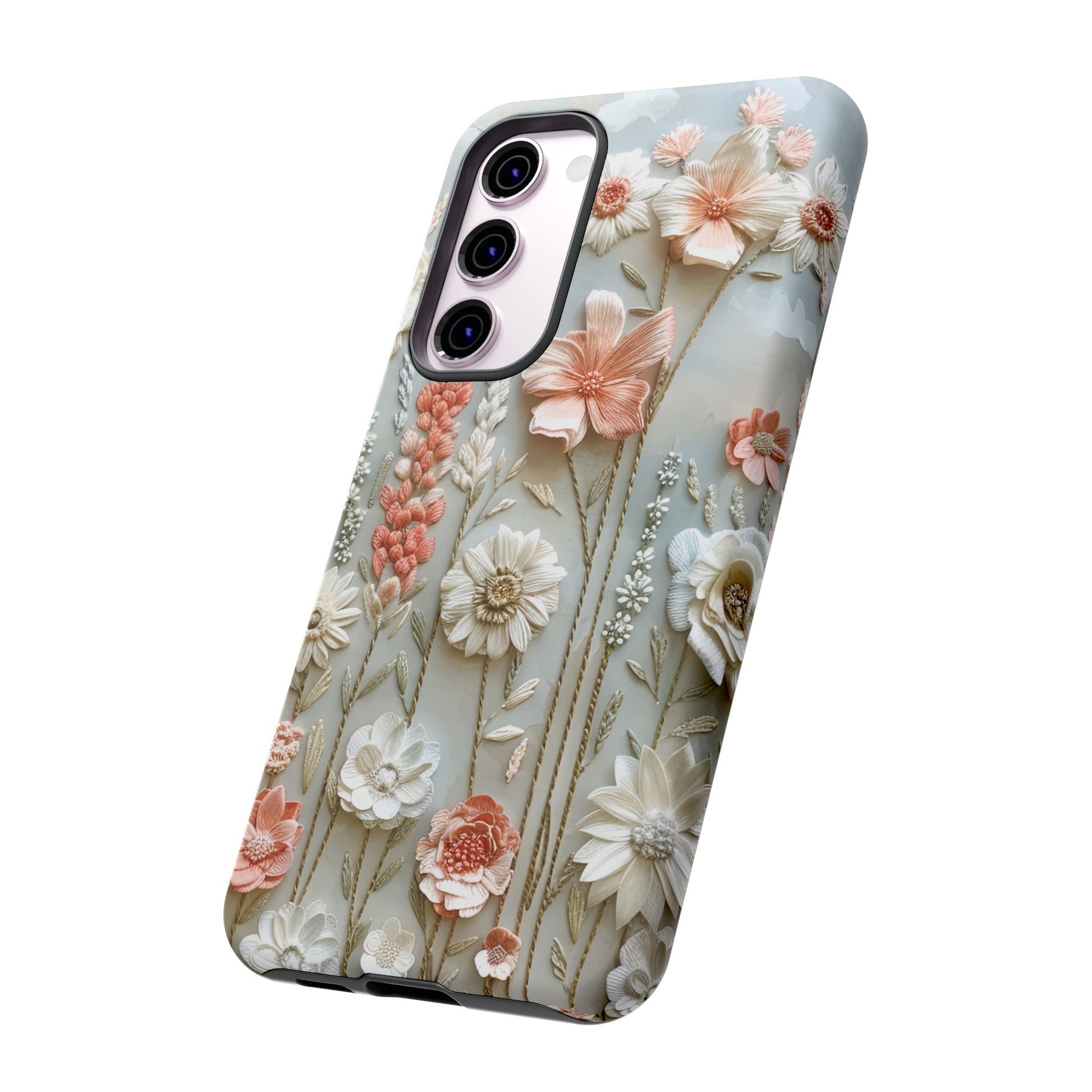 Pastel Wildflowers Protective Phone Case Gift for Her Phone 15, Samsung iPhone Samsung Gift for Her Case iPhone 15, Samsung iPhone Samsung Accessory Gift for Her