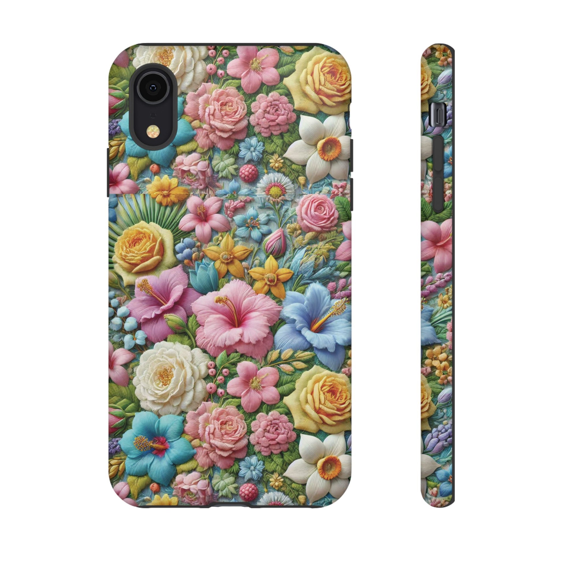 Elegant Pastel Flower Phone Case – Beautiful Floral Design, Durable Protection for Your Device, Stylish and Lightweight, Perfect Gift for Flower Lovers