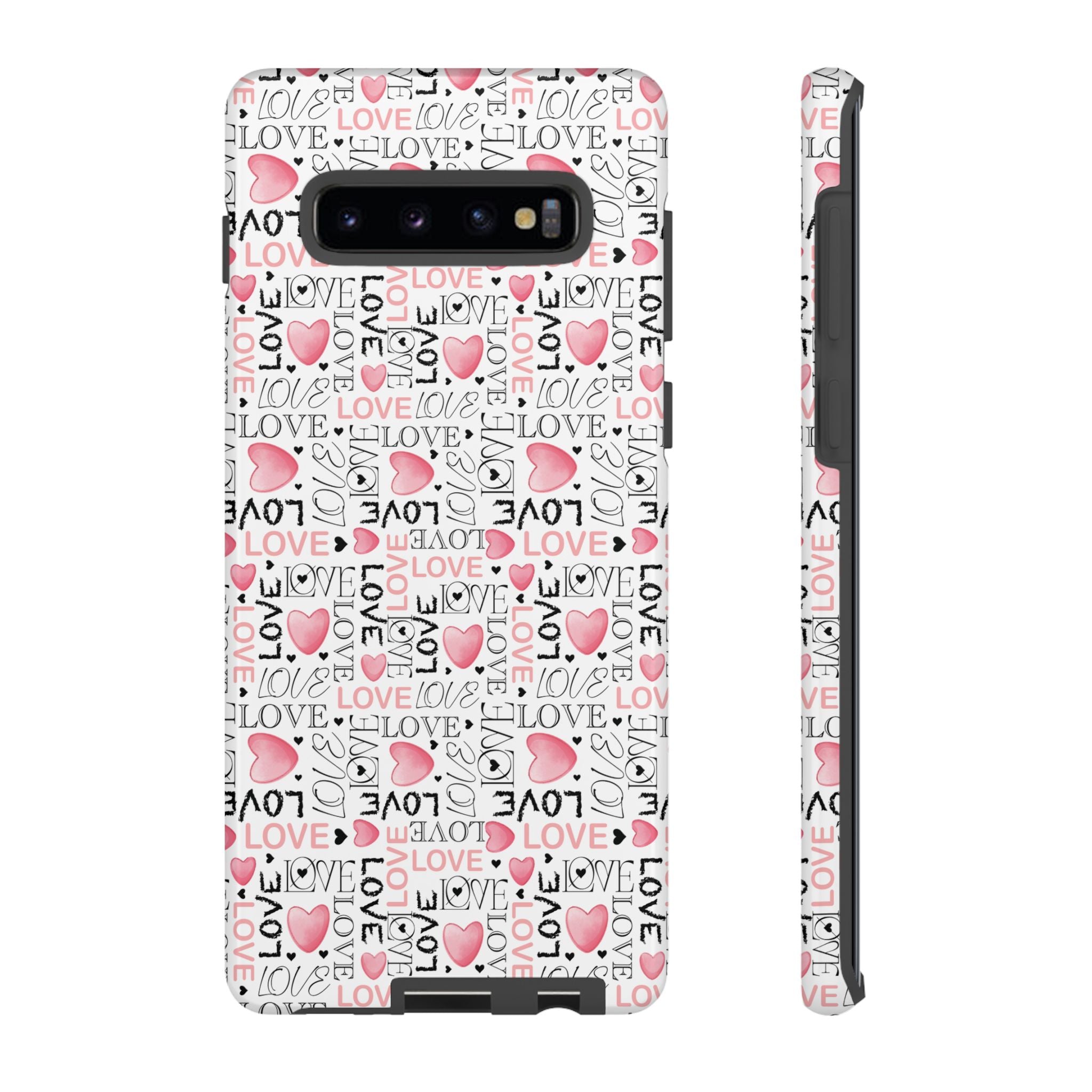 Cute Love Modern Watercolor Abstract Phone Case Compatible with iPhone, Samsung & More - Stylish, Durable Protection with Vibrant Artistic Design Perfect Gift for Her