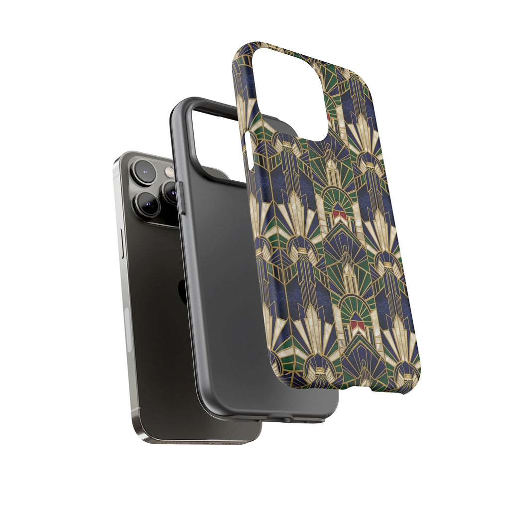 Navy & Gold Art Deco Phone Case — Imperial Art Deco Tough Case