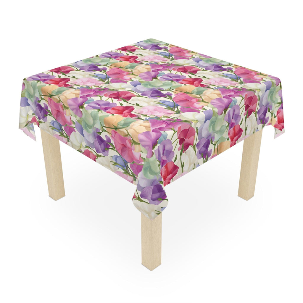 Pink Purple Blue Boho Chic Tablecloth Perfect for Adding a Botanical Touch to Any Dining Room, Kitchen Table or Outdoor Setting for Home, Weddings, Birthdays all Events Durable & Stylish for All Occasions - MRSBYVALLE