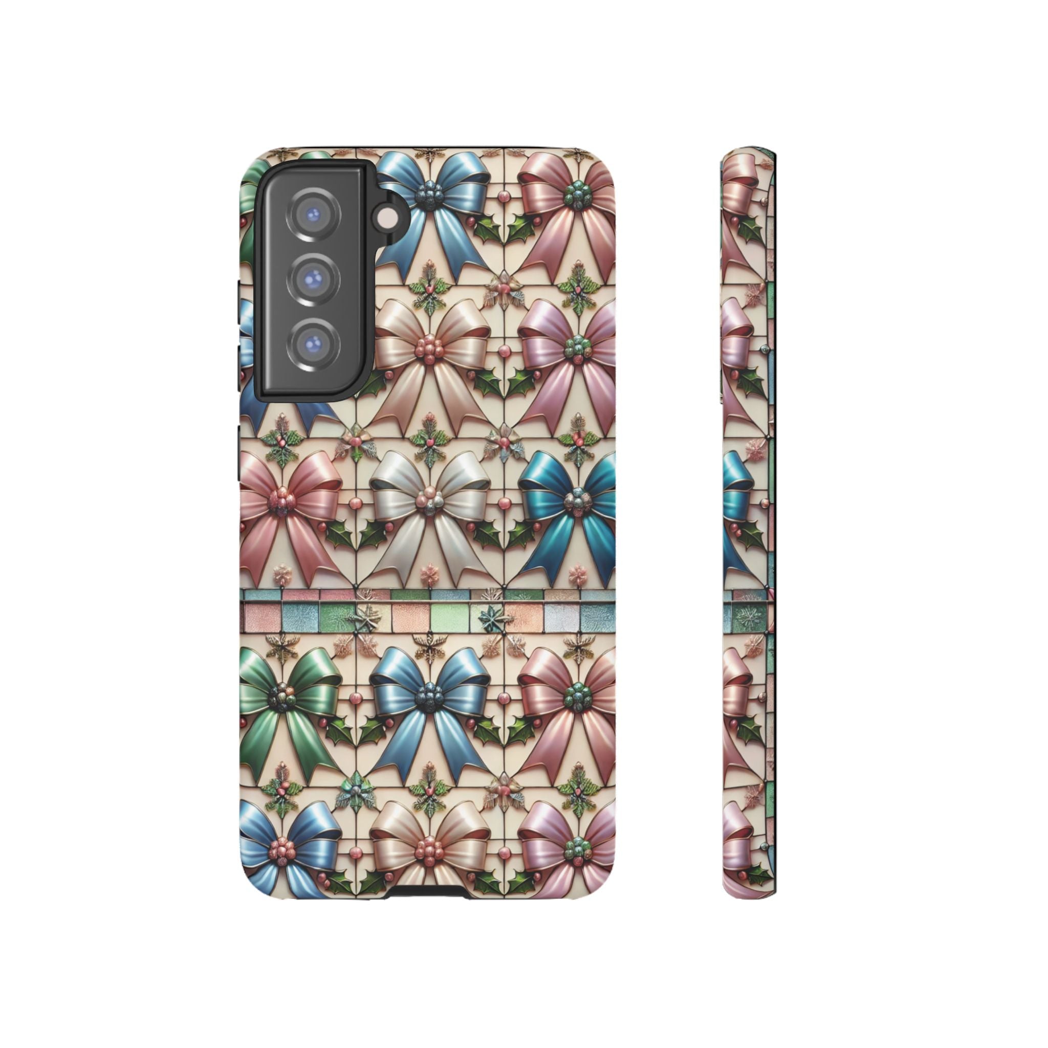 Coquette Bows Pastel Phone Case for iPhone 17 ,  15 14 13 12  21 23 Samsung, and Pixel | Stylish Protective Cover Gift for Her Perfect for Floral Lover