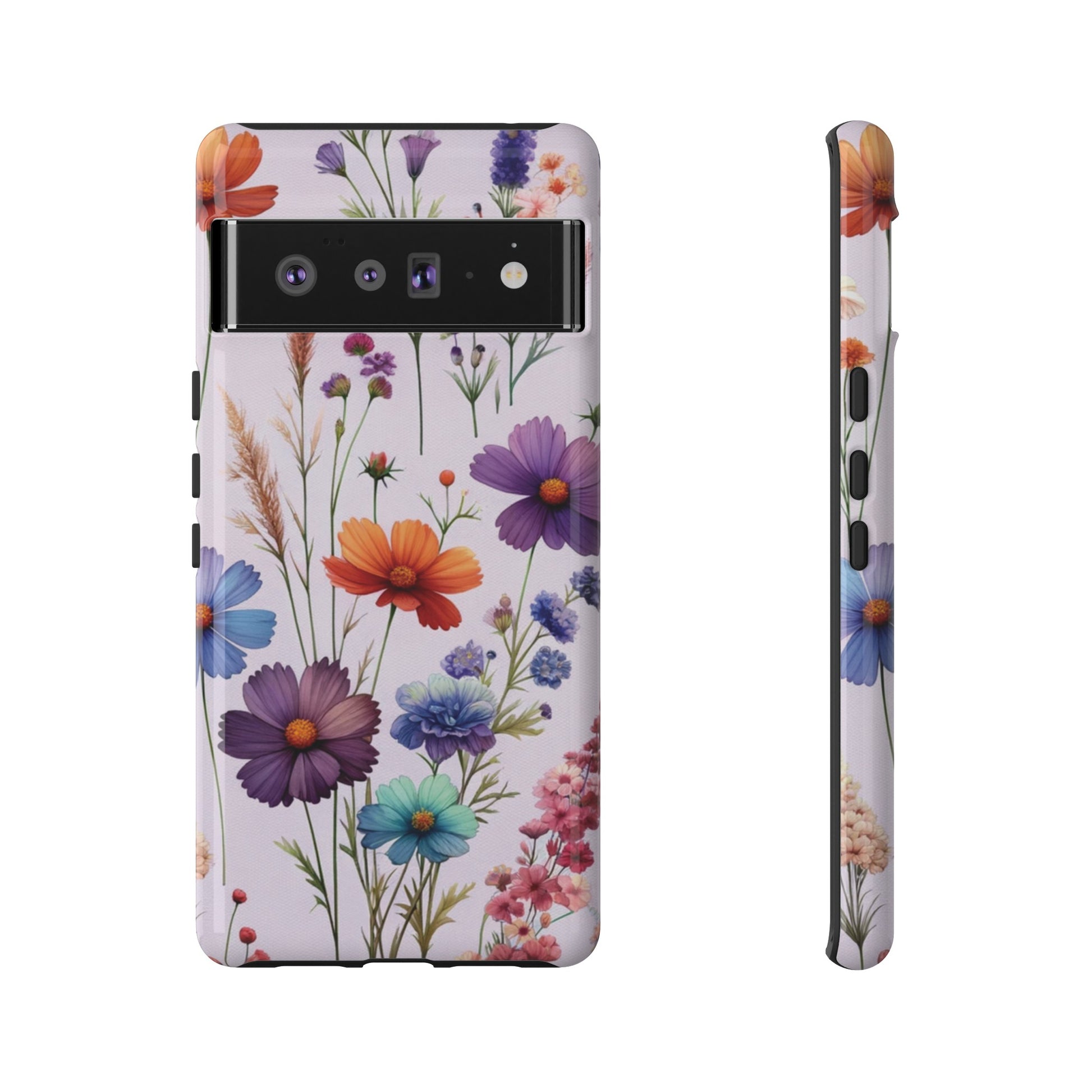 Lavender Wildflowers Protective Phone Case Gift for Her Phone 15, Samsung iPhone Samsung Gift for Her Case iPhone 15, Samsung iPhone Samsung Accessory Gift for Her.
