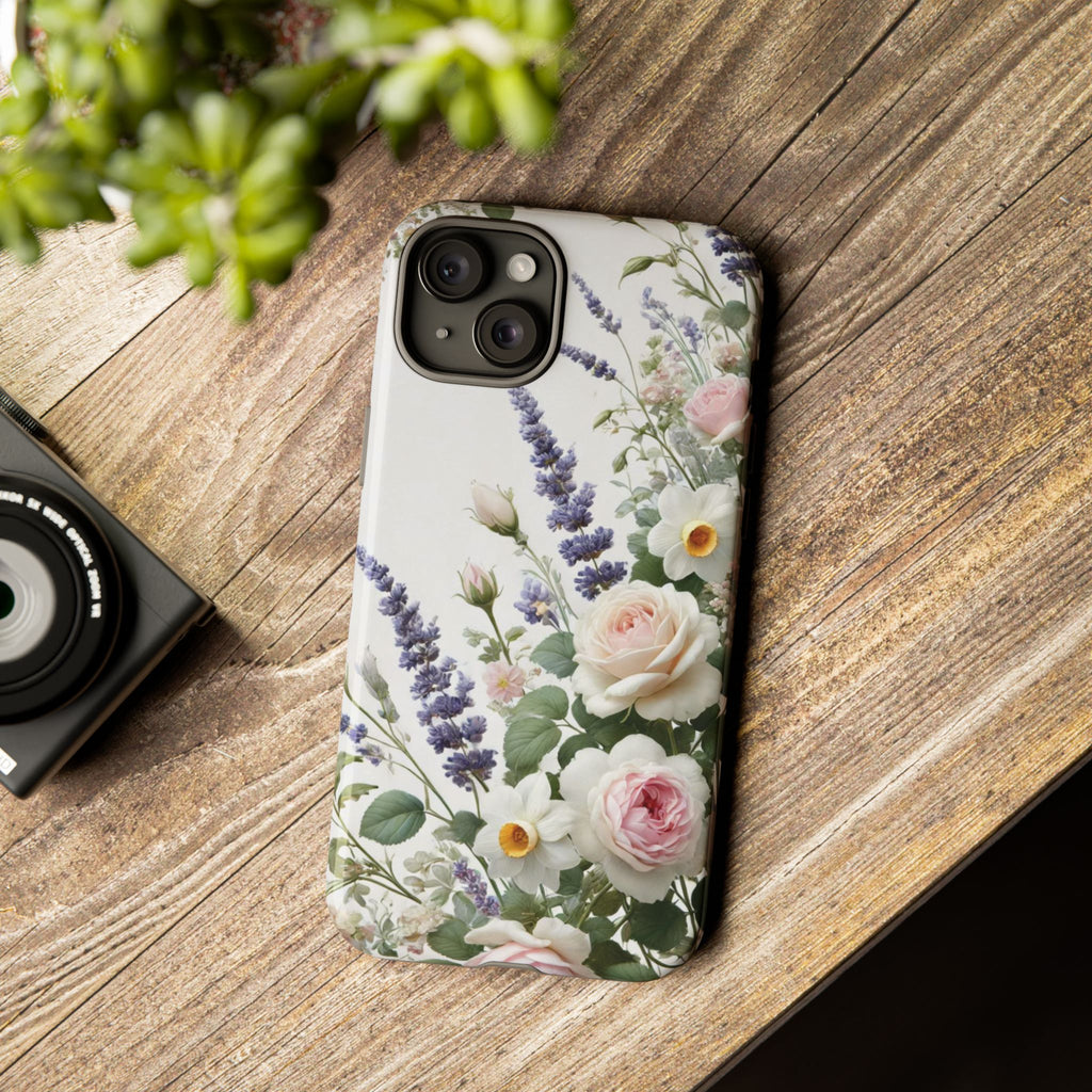 Boho Floral Fall Phone Case for iPhone 17,16  21 23 Samsung, and Pixel | Stylish Protective Cover Gift for Her Perfect for Floral Lover