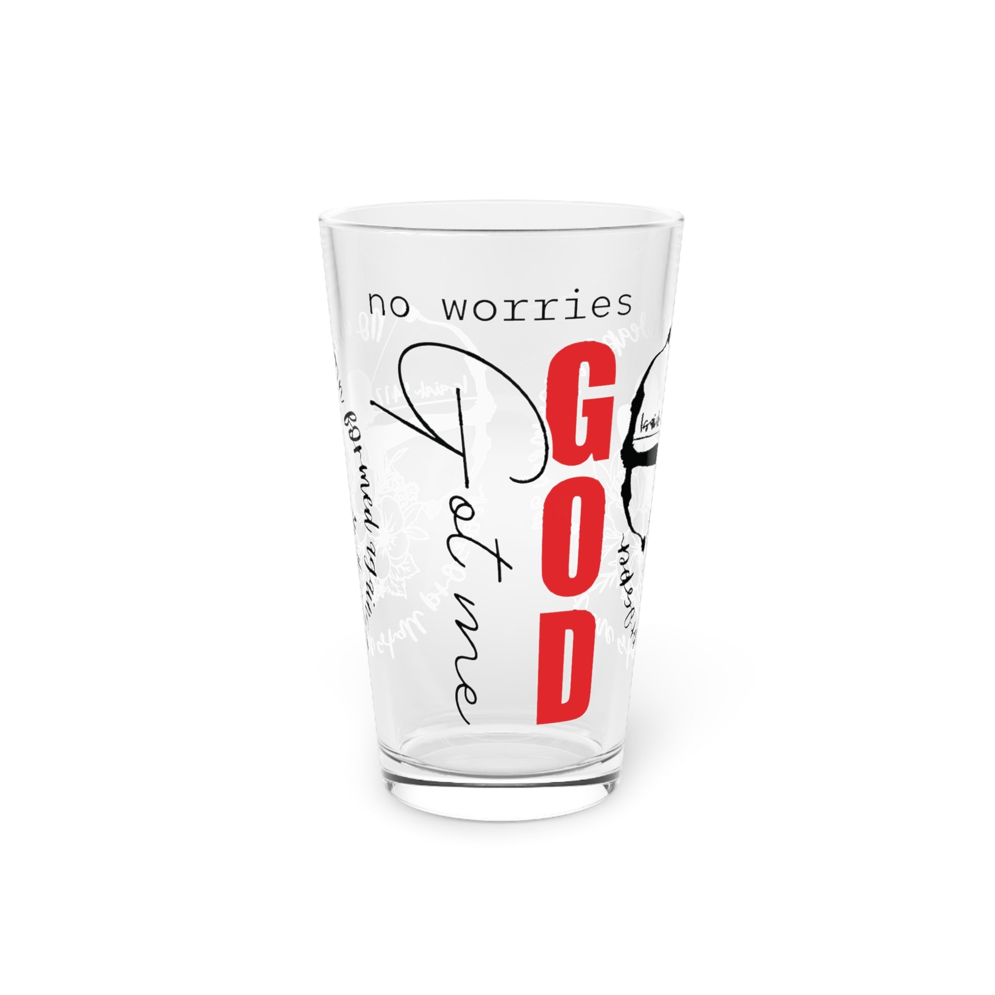 GOD got me 16oz Pint Glass – Christian Glassware for Faith & Inspiration | Perfect for Water, Juice & More – Unique Religious Gift Idea Housewarming