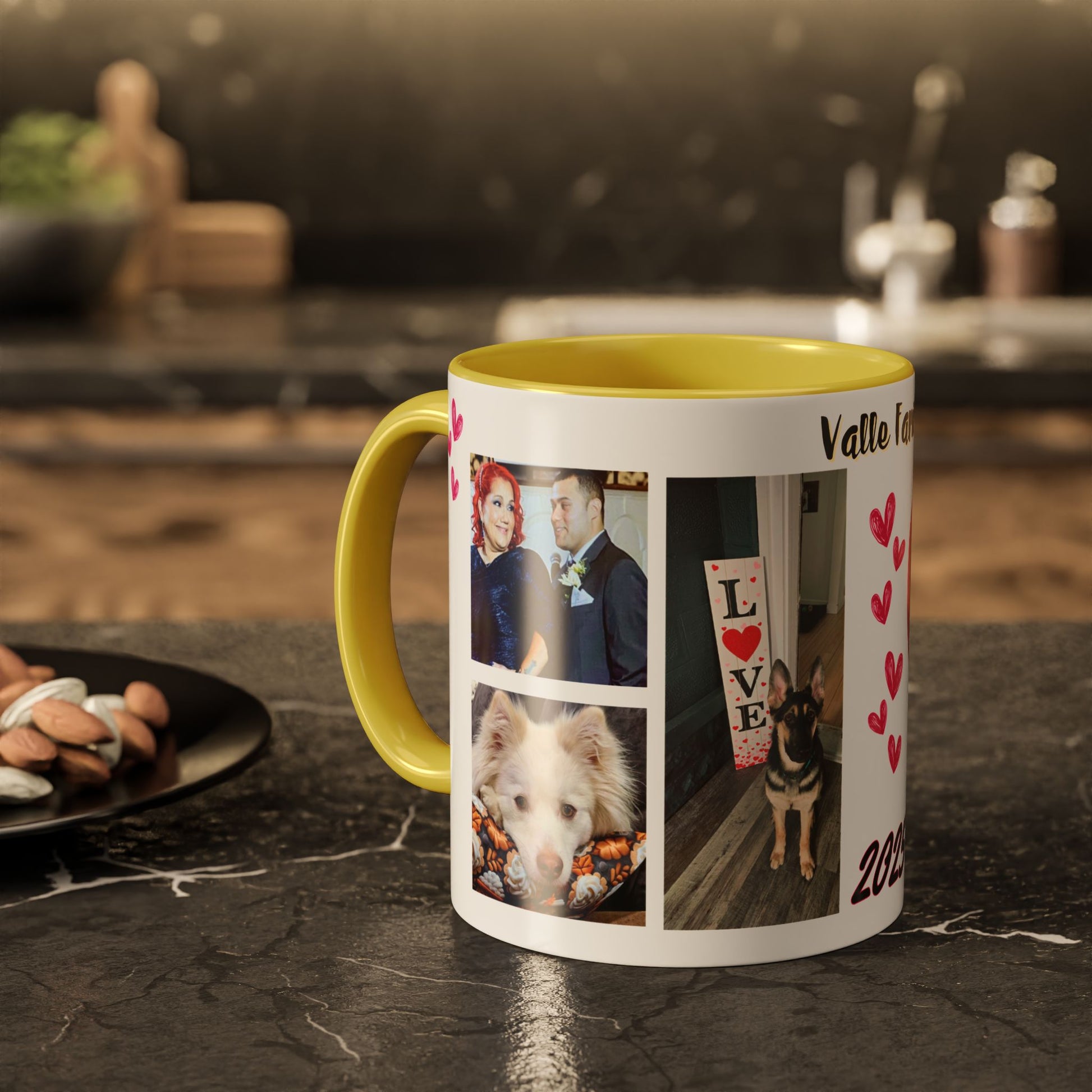 Personalized Photo Collage Coffee Mug, Custom Image Gift for Mom, Mother's Day Present, Colorful 15oz Cup, Birthday Mug, Custom Picture Mug Perfect Giift