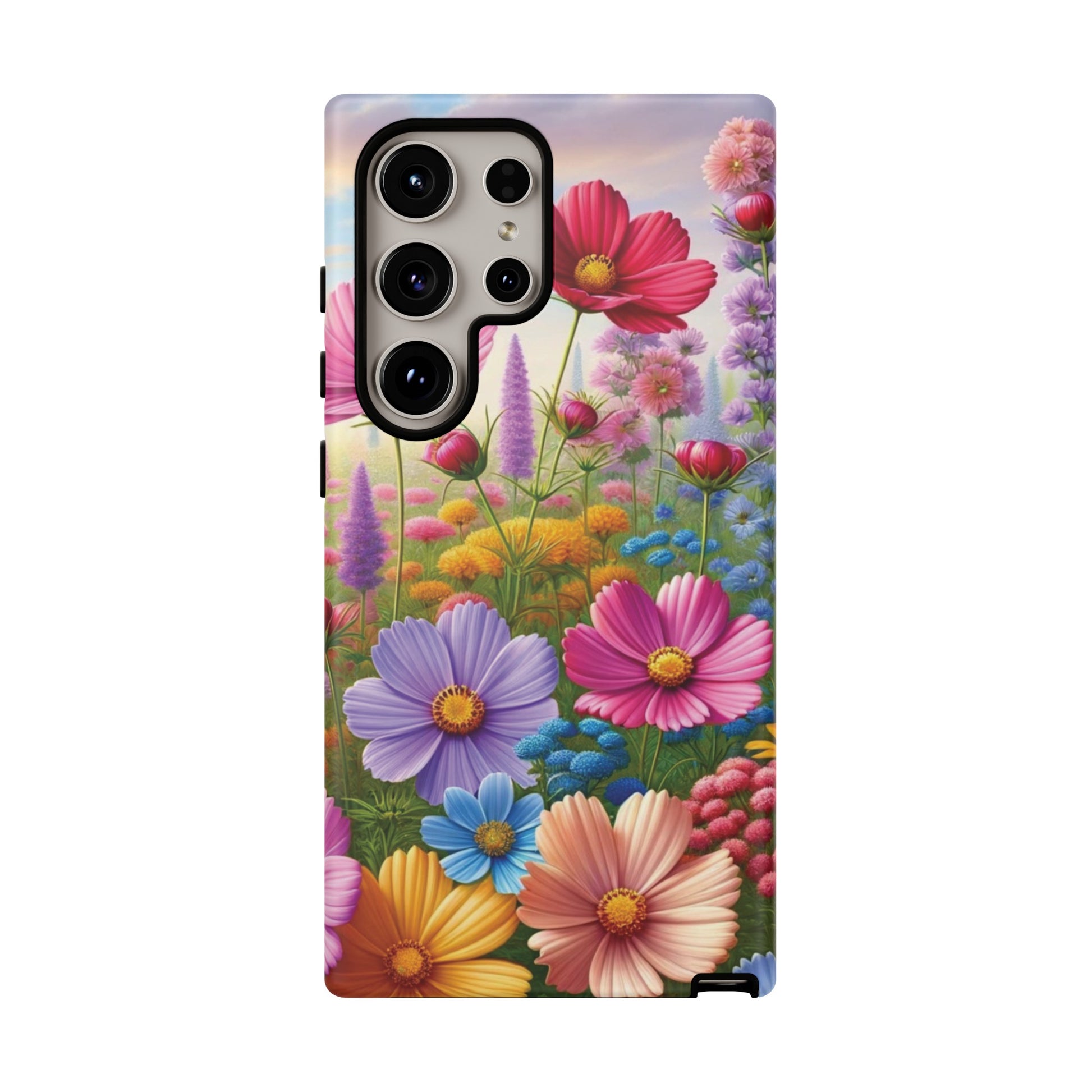Bright Floral Phone Case Durable for iPhone Samsung Gift iPhone 15, 14, 13 Samsung Pixel Gift for Mom Accessory Gift for Her