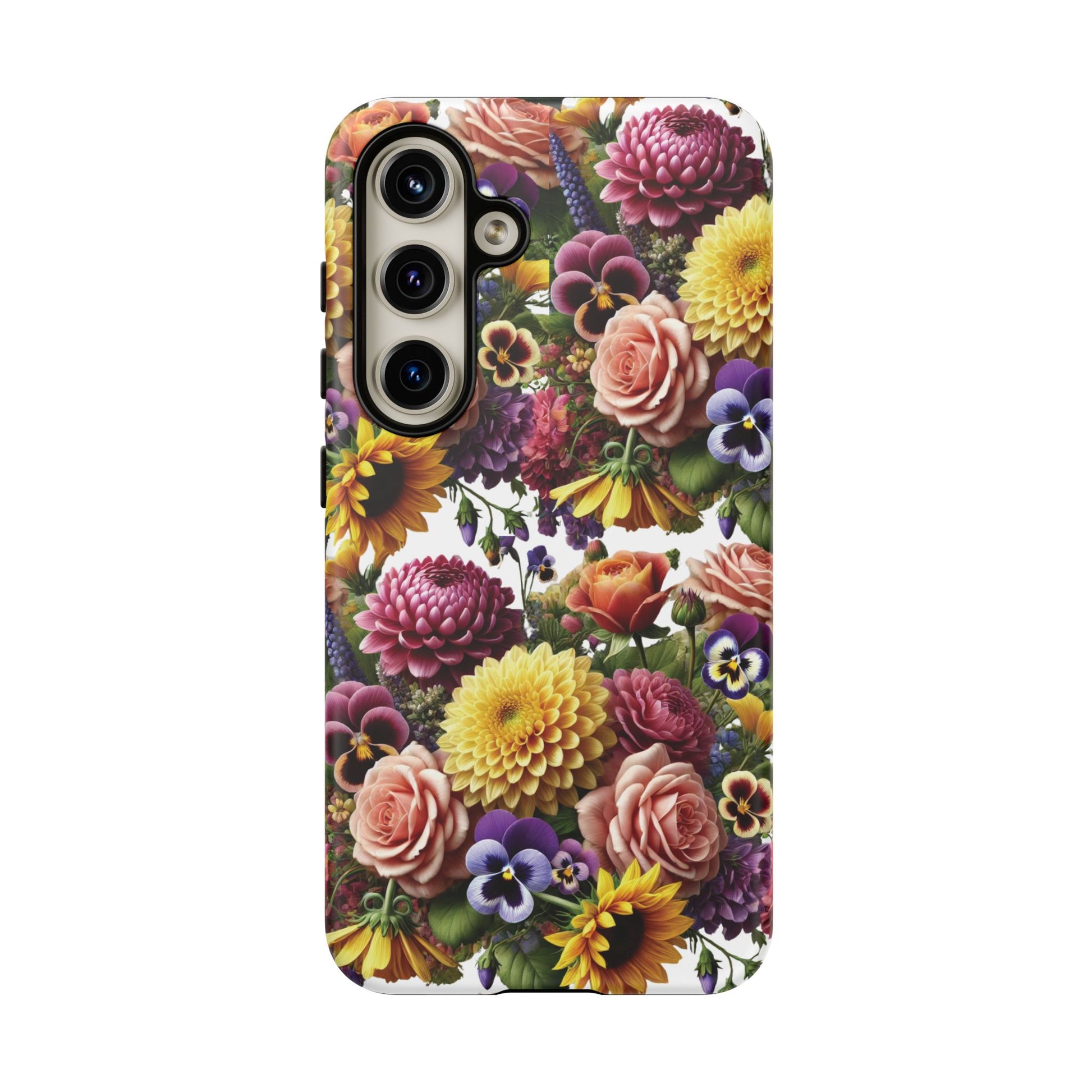 Floral Fall Phone Case for iPhone 16 15 14 13 12  21 23 Samsung, and Pixel | Stylish Protective Cover Gift for Her Perfect for Floral Lover