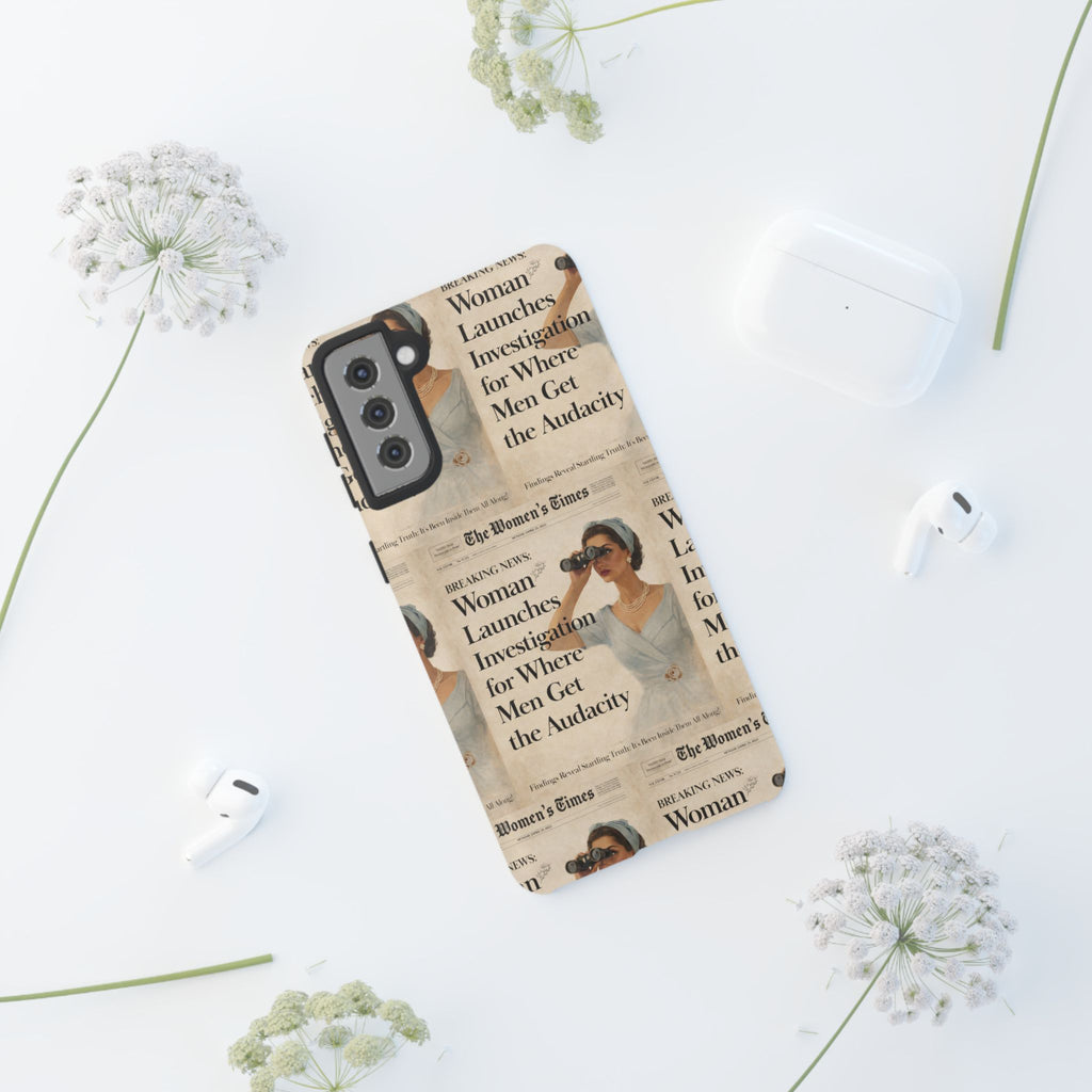 Funny Vintage Sarcastic Women Phone Case | Retro Sarcasm Text Design